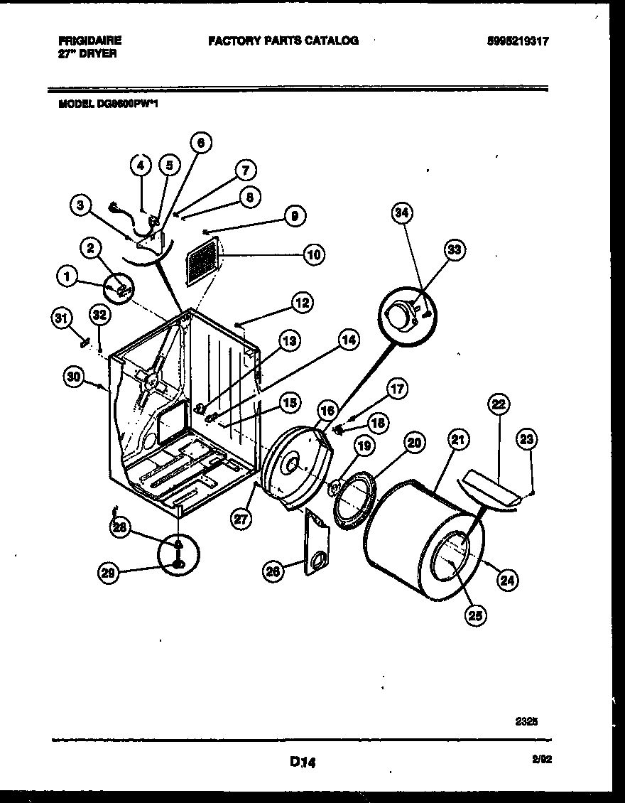 02 - CABINET AND COMPONENT PARTS