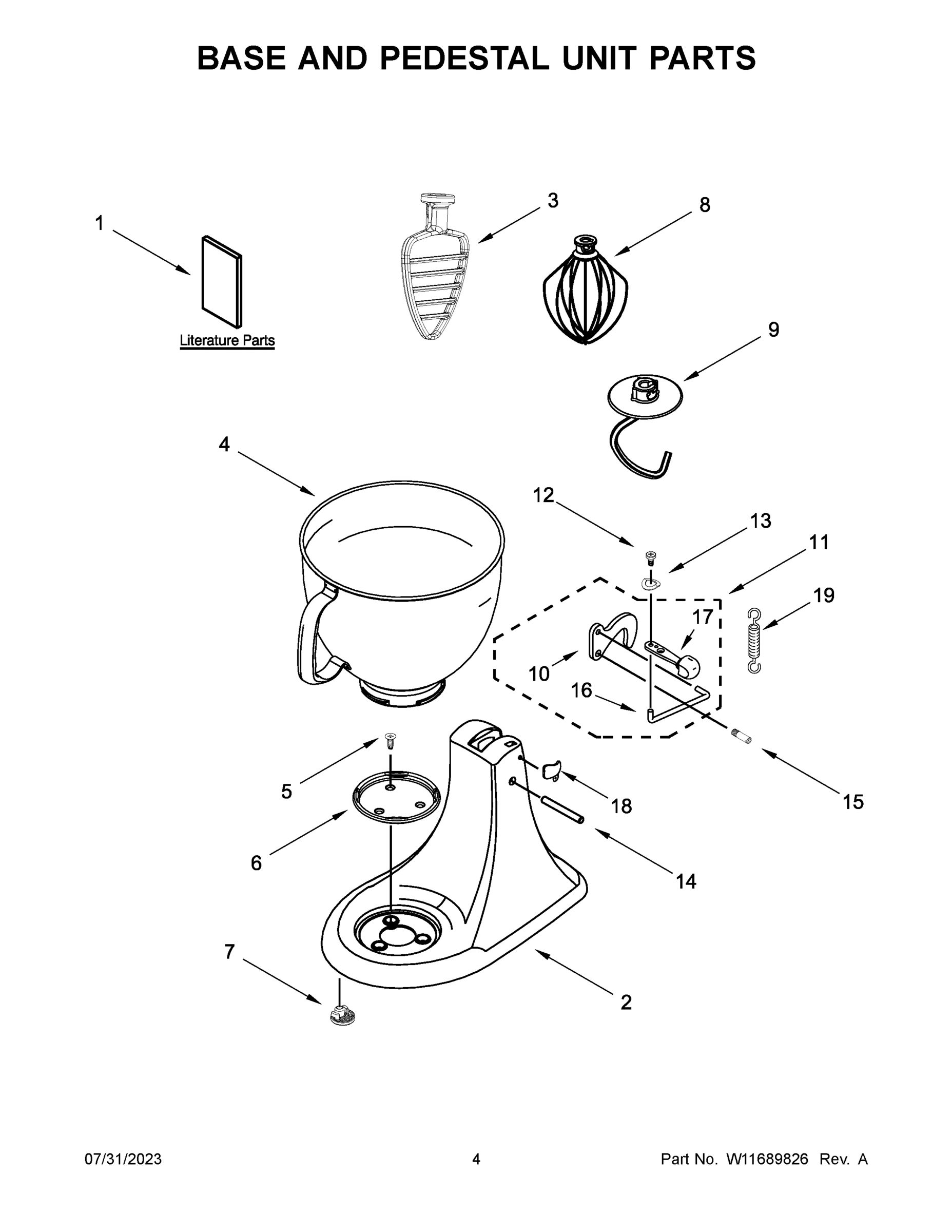 03 - BASE AND PEDESTAL UNIT PARTS