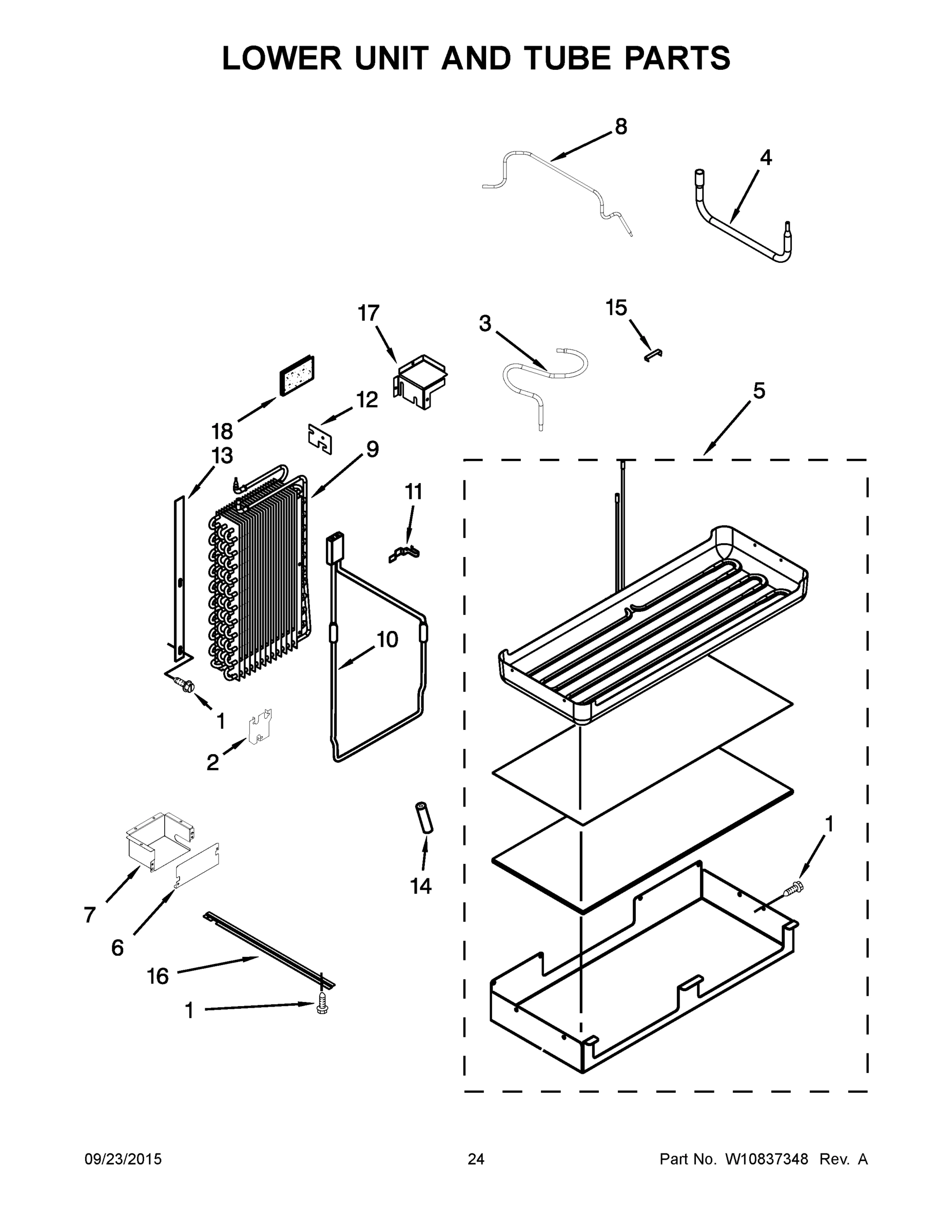 13 - LOWER UNIT AND TUBE PARTS