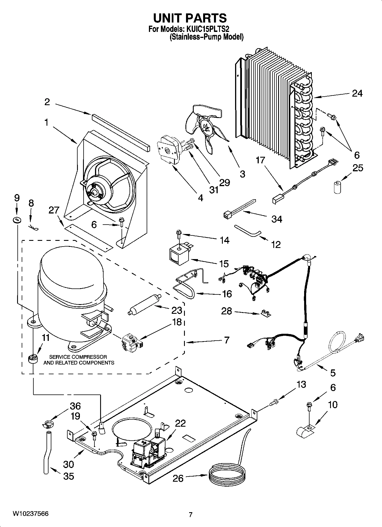 05 - UNIT PARTS, OPTIONAL PARTS (NOT INCLUDED)