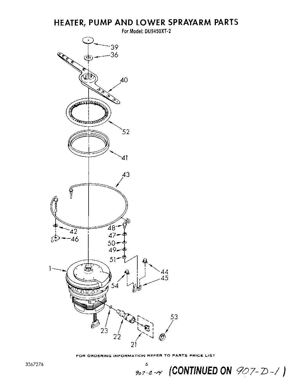 04 - HEATER, PUMP AND LOWER SPRAY ARM