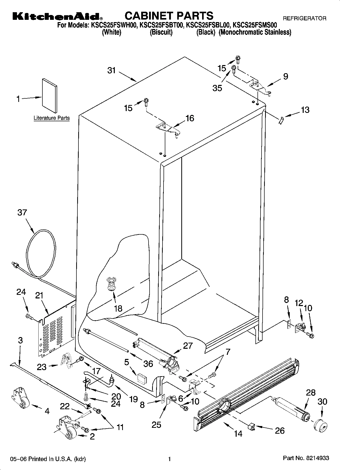 01 - CABINET PARTS