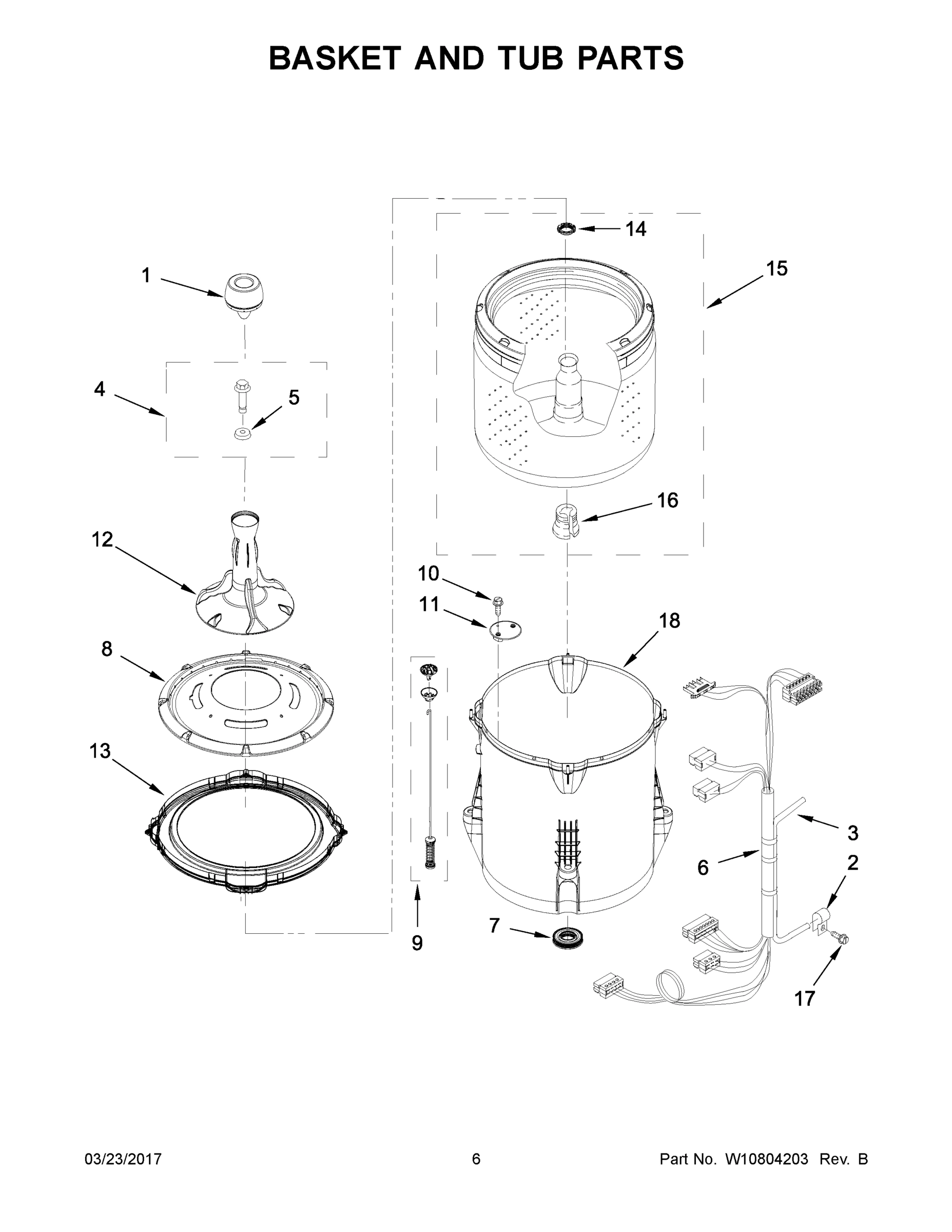 04 - BASKET AND TUB PARTS