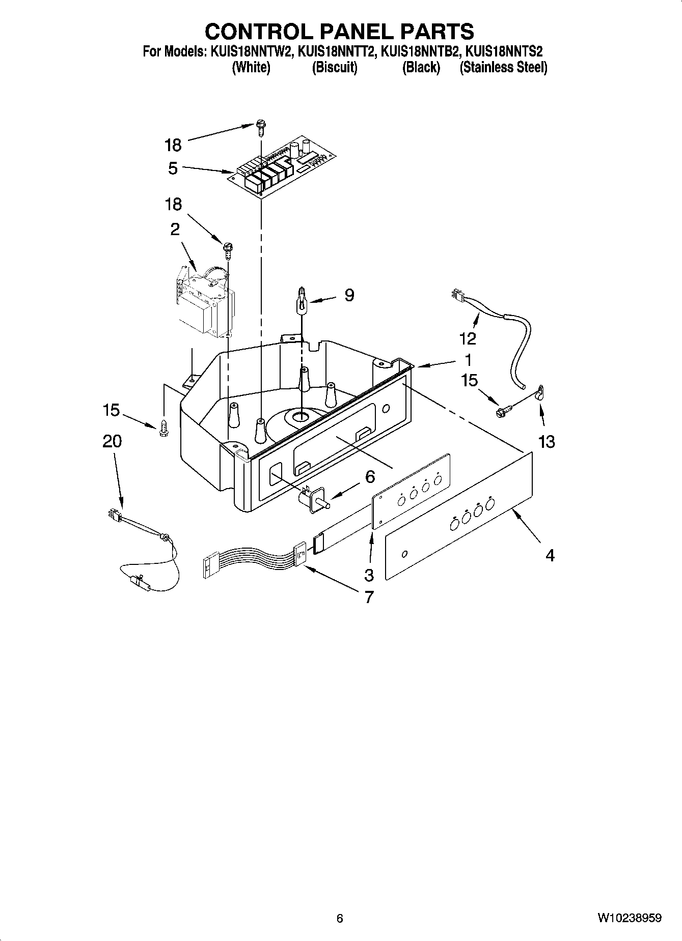 04 - CONTROL PANEL PARTS
