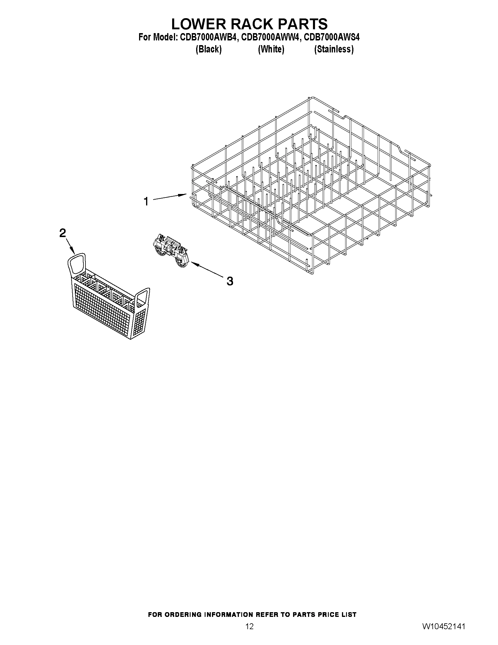 10 - LOWER RACK PARTS