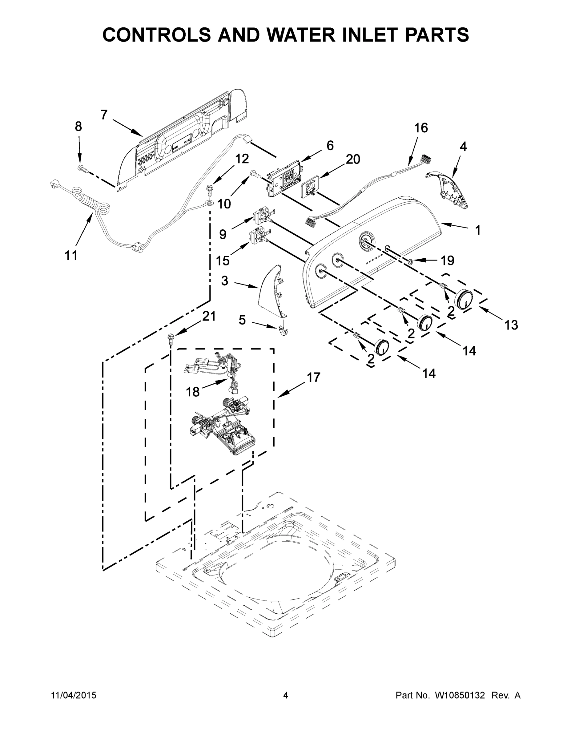 03 - CONTROLS AND WATER INLET PARTS