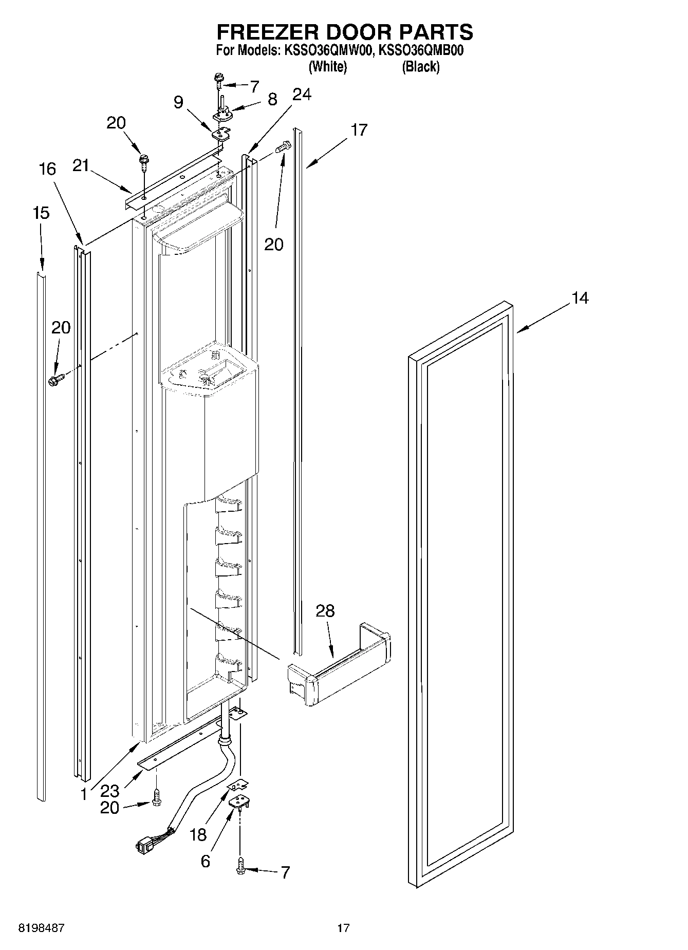 11 - FREEZER DOOR PARTS