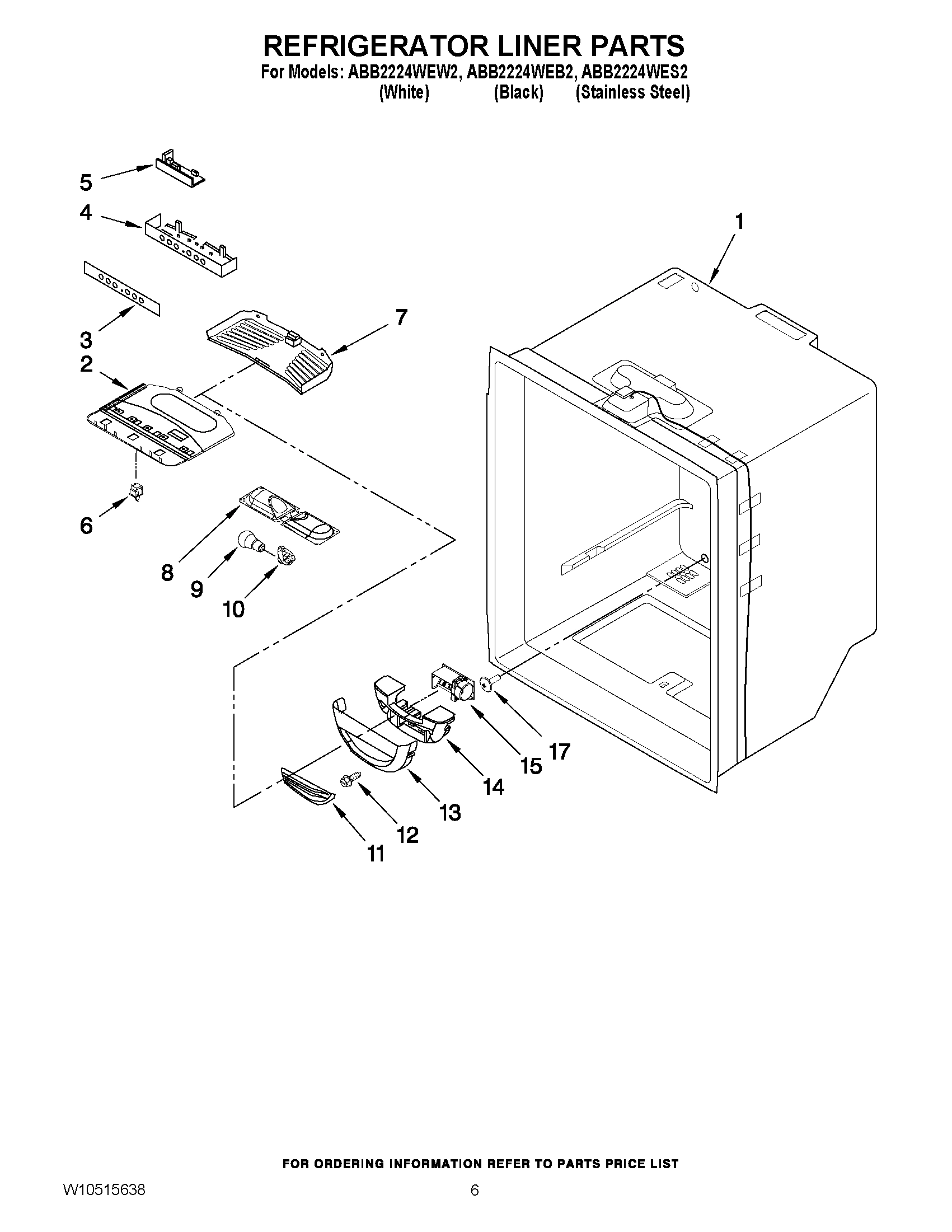 04 - REFRIGERATOR LINER PARTS
