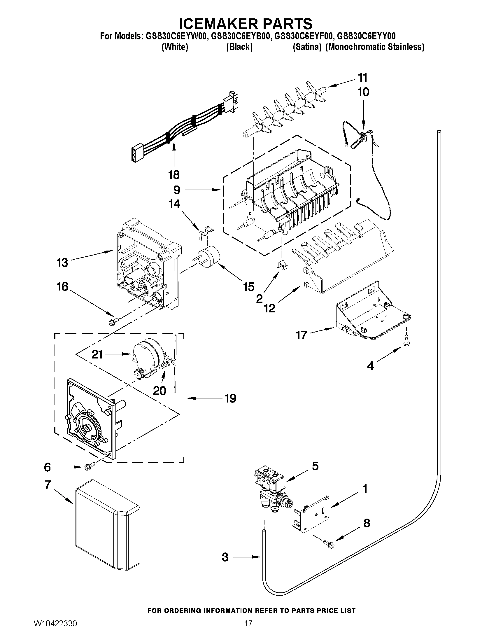 10 - ICEMAKER PARTS