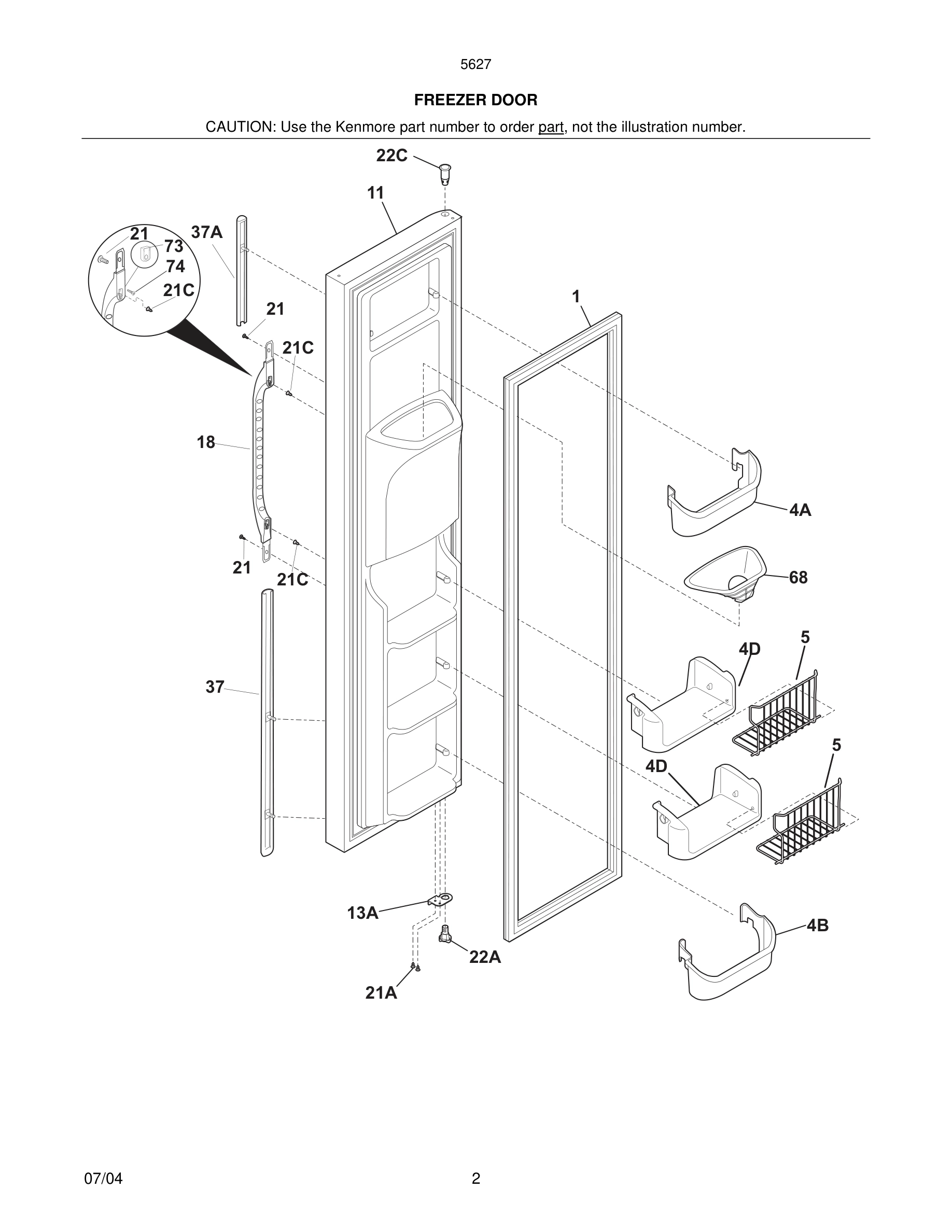 03 - FREEZER DOOR