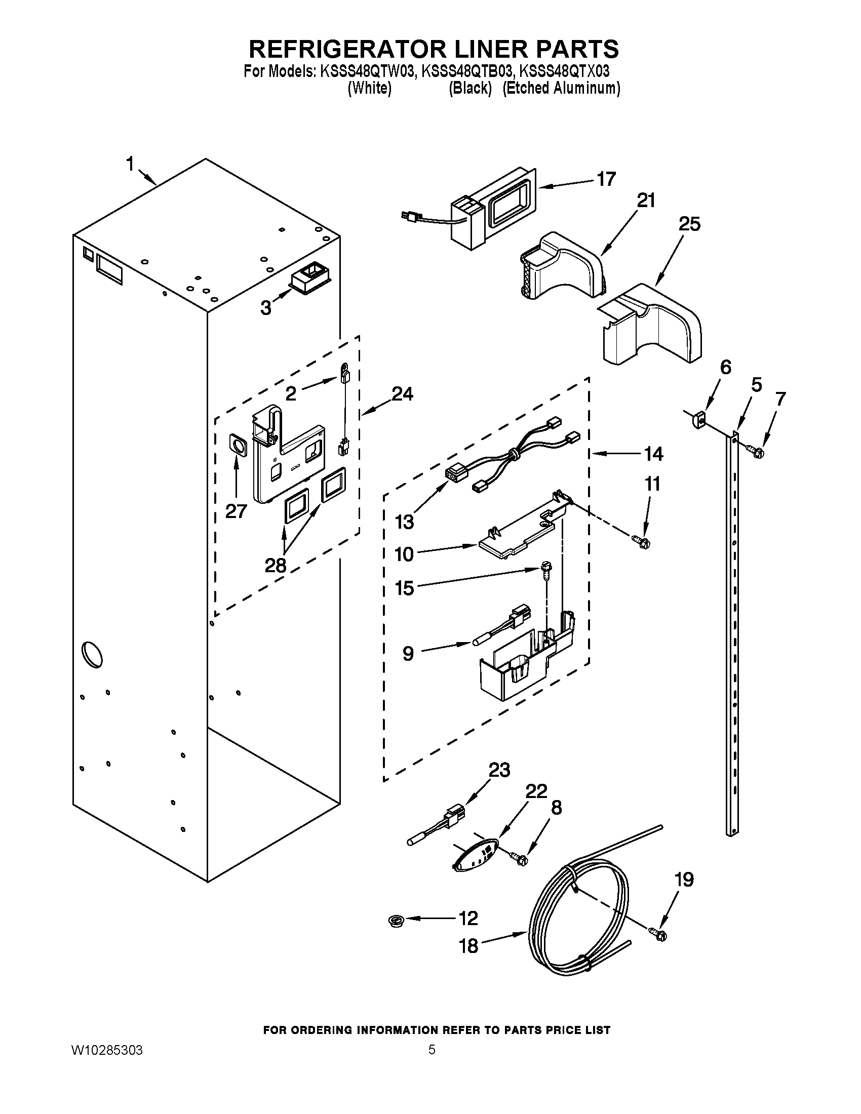 04 - REFRIGERATOR LINER PARTS