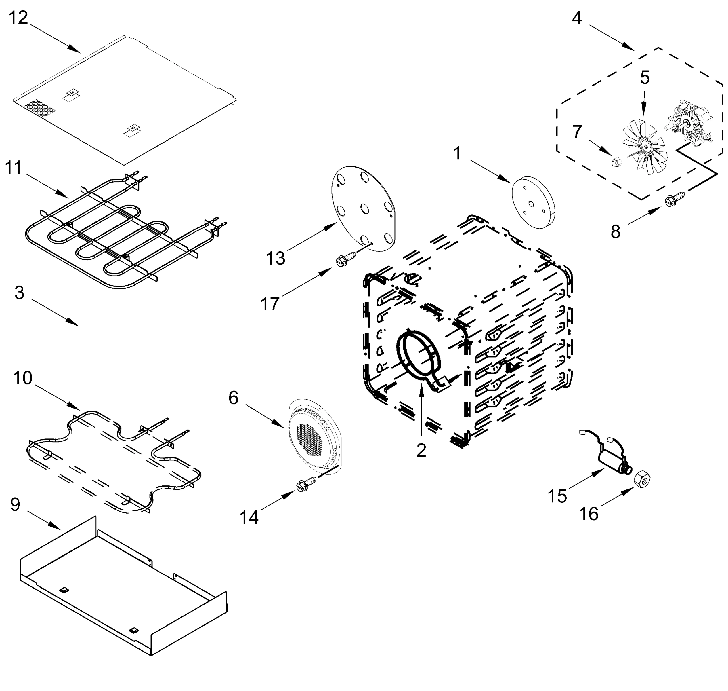 INTERNAL OVEN PARTS (18 in)