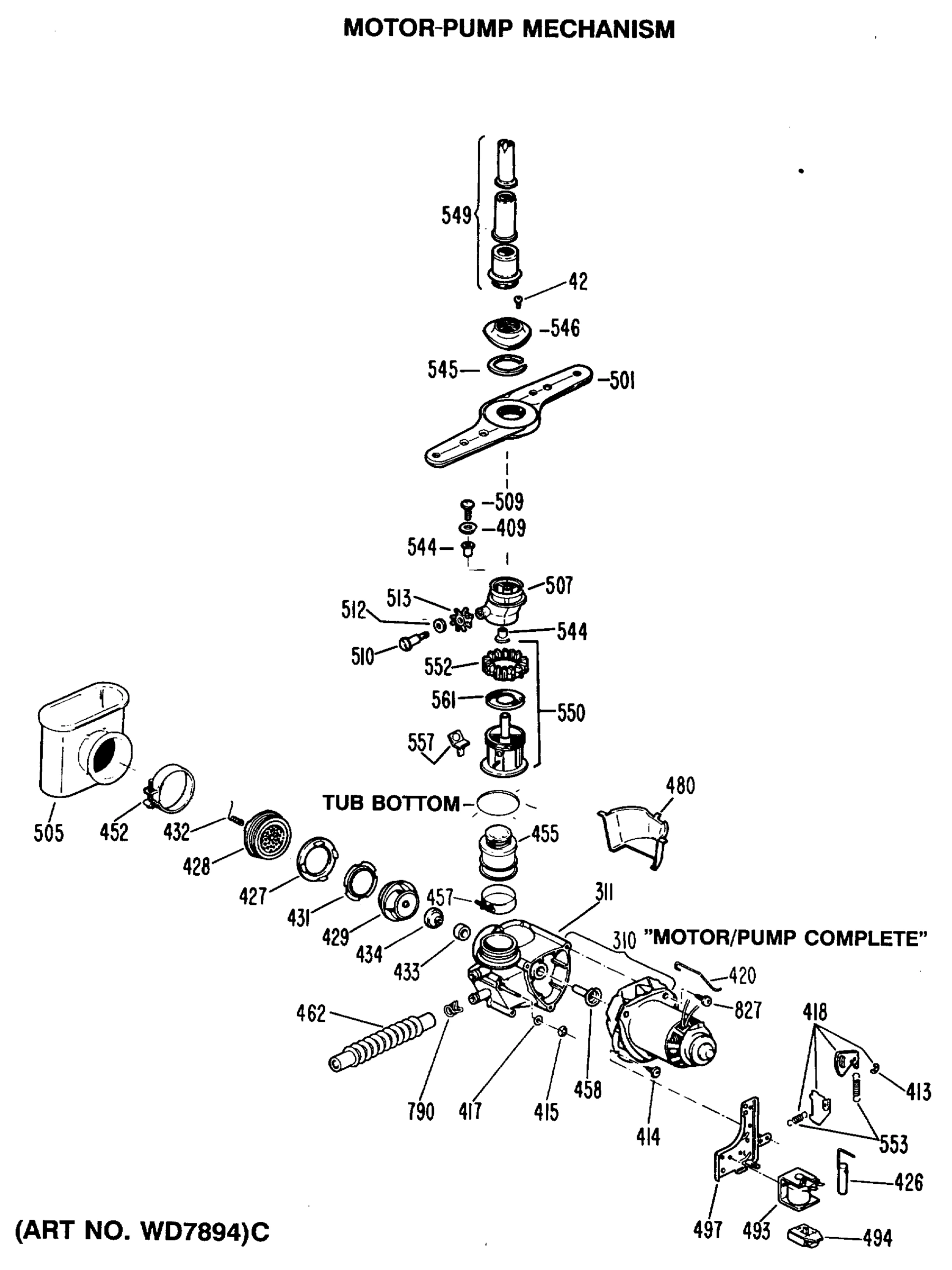 MOTOR-PUMP MECHANISM