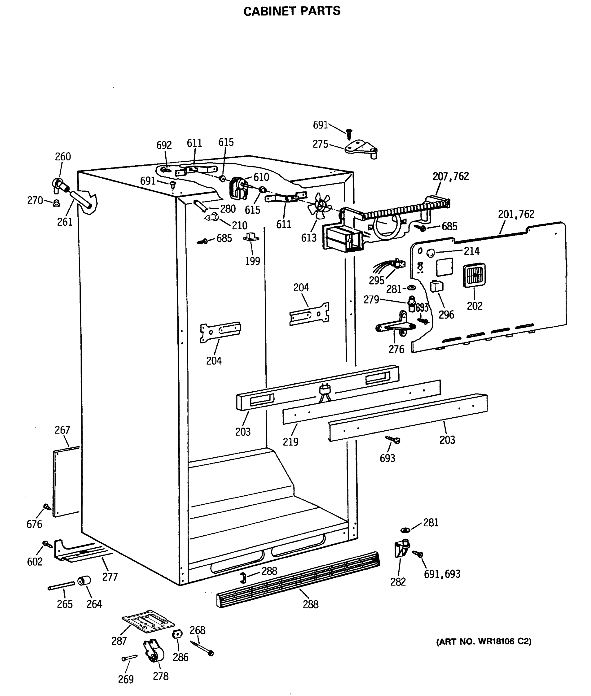 CABINET PARTS