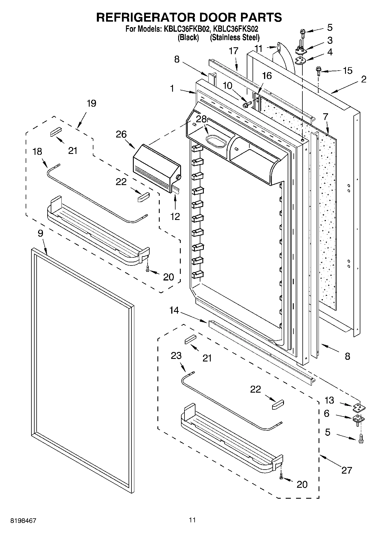 07 - REFRIGERATOR DOOR PARTS