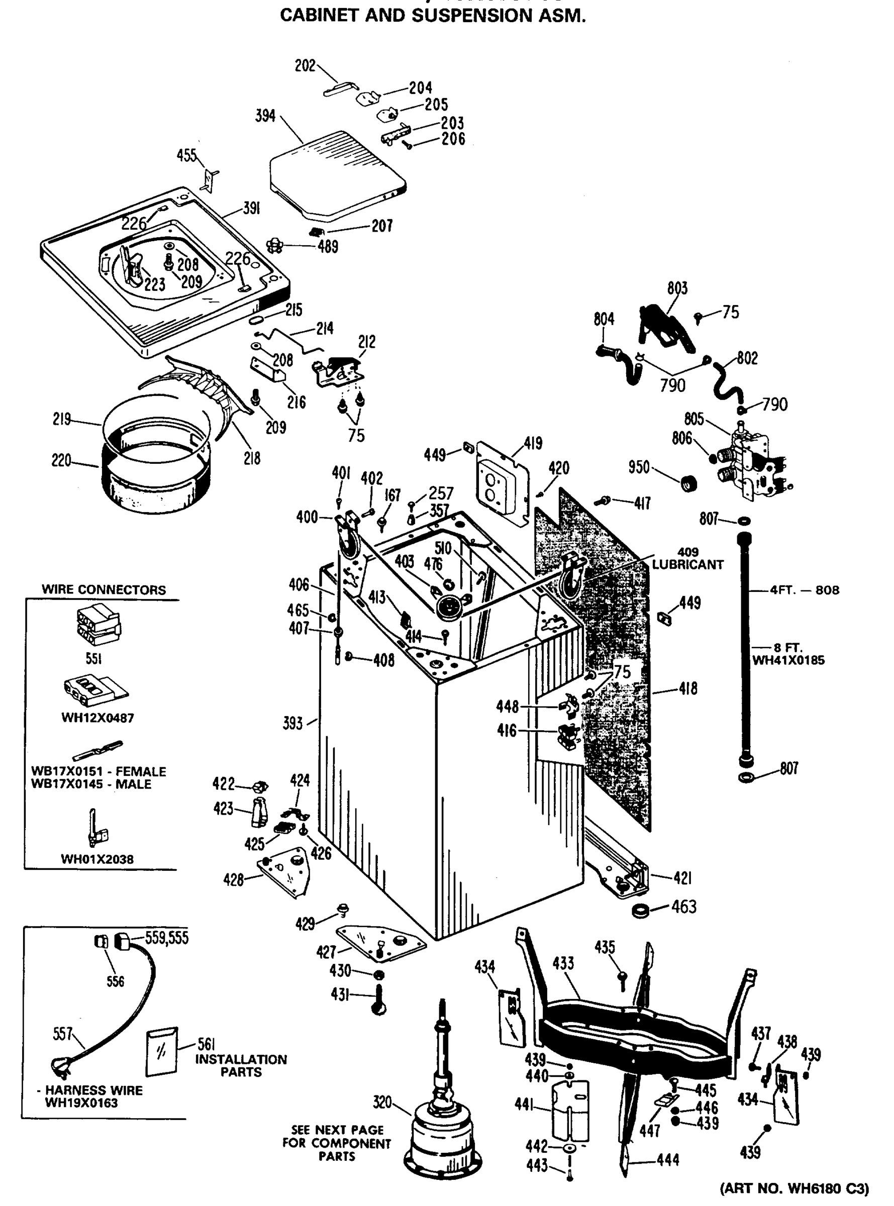 CABINET & SUSPENSION ASM.