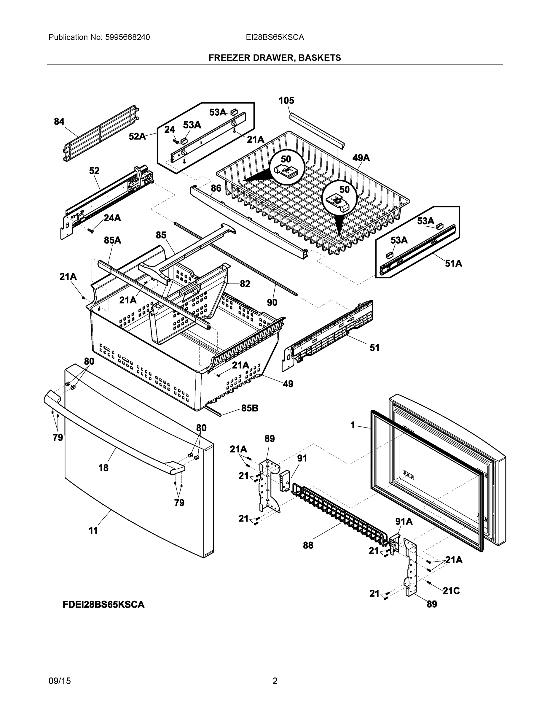 02 - FREEZER DRAWER, BASKETS