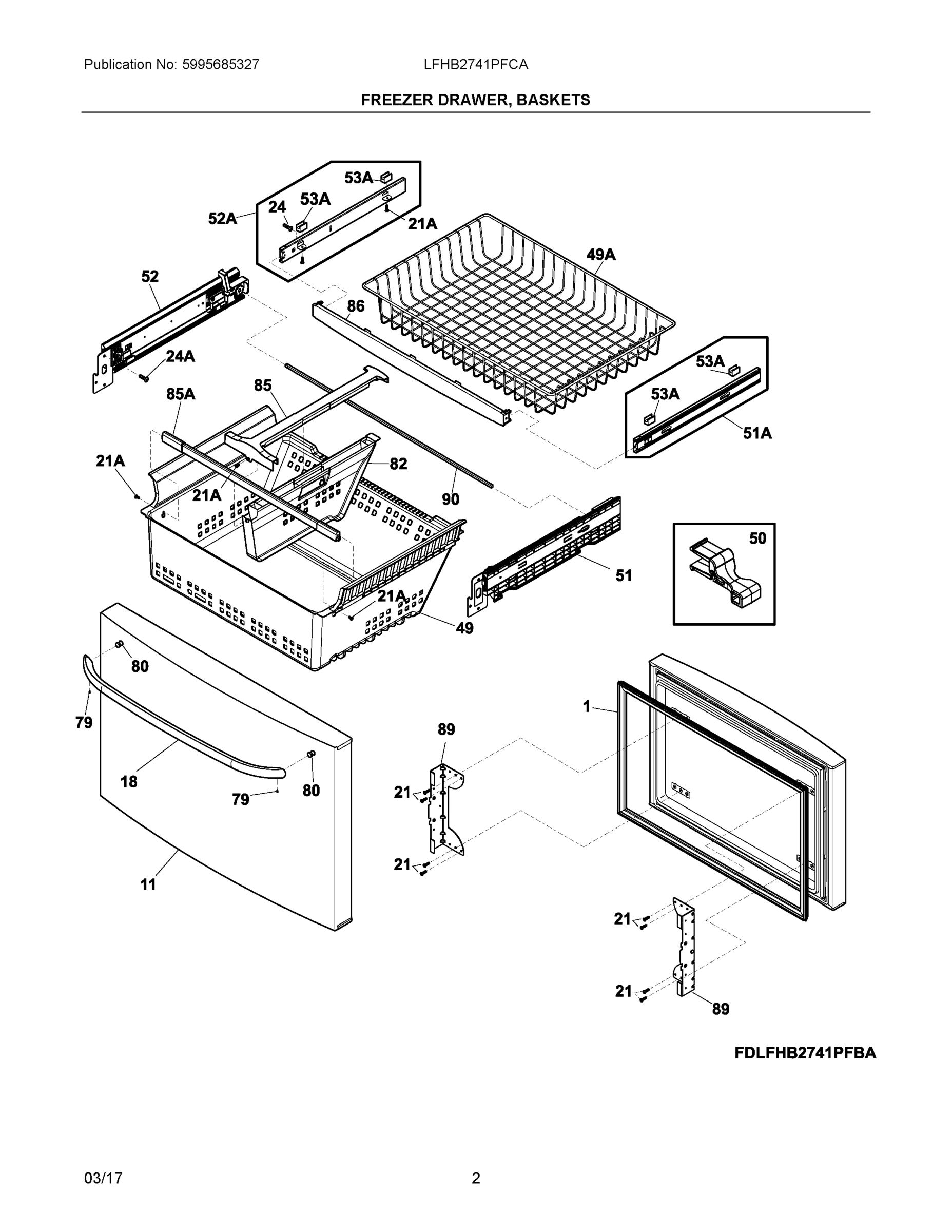 02 - FREEZER DRAWER, BASKETS