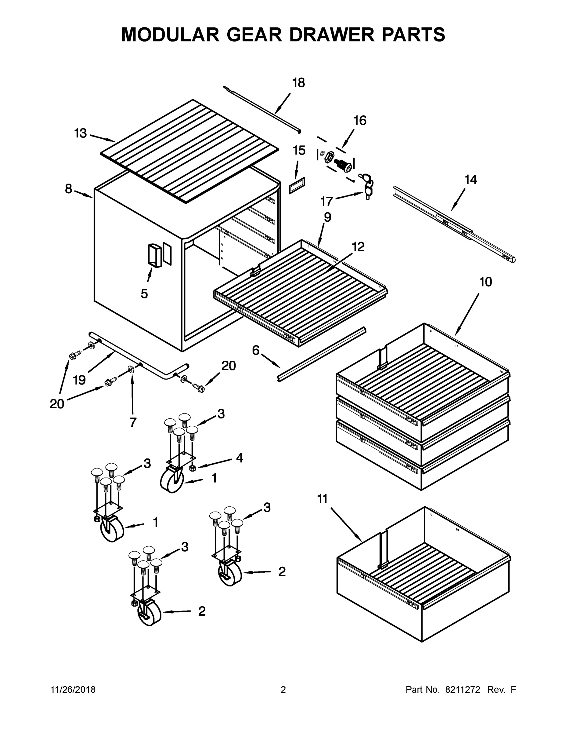 02 - MODULAR GEAR DRAWER PARTS