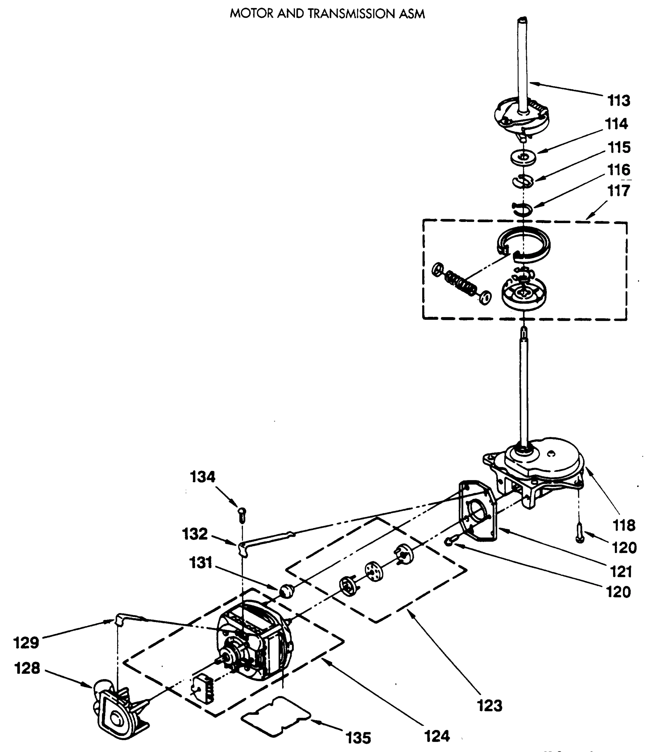 MOTOR AND TRANSMISSION ASM