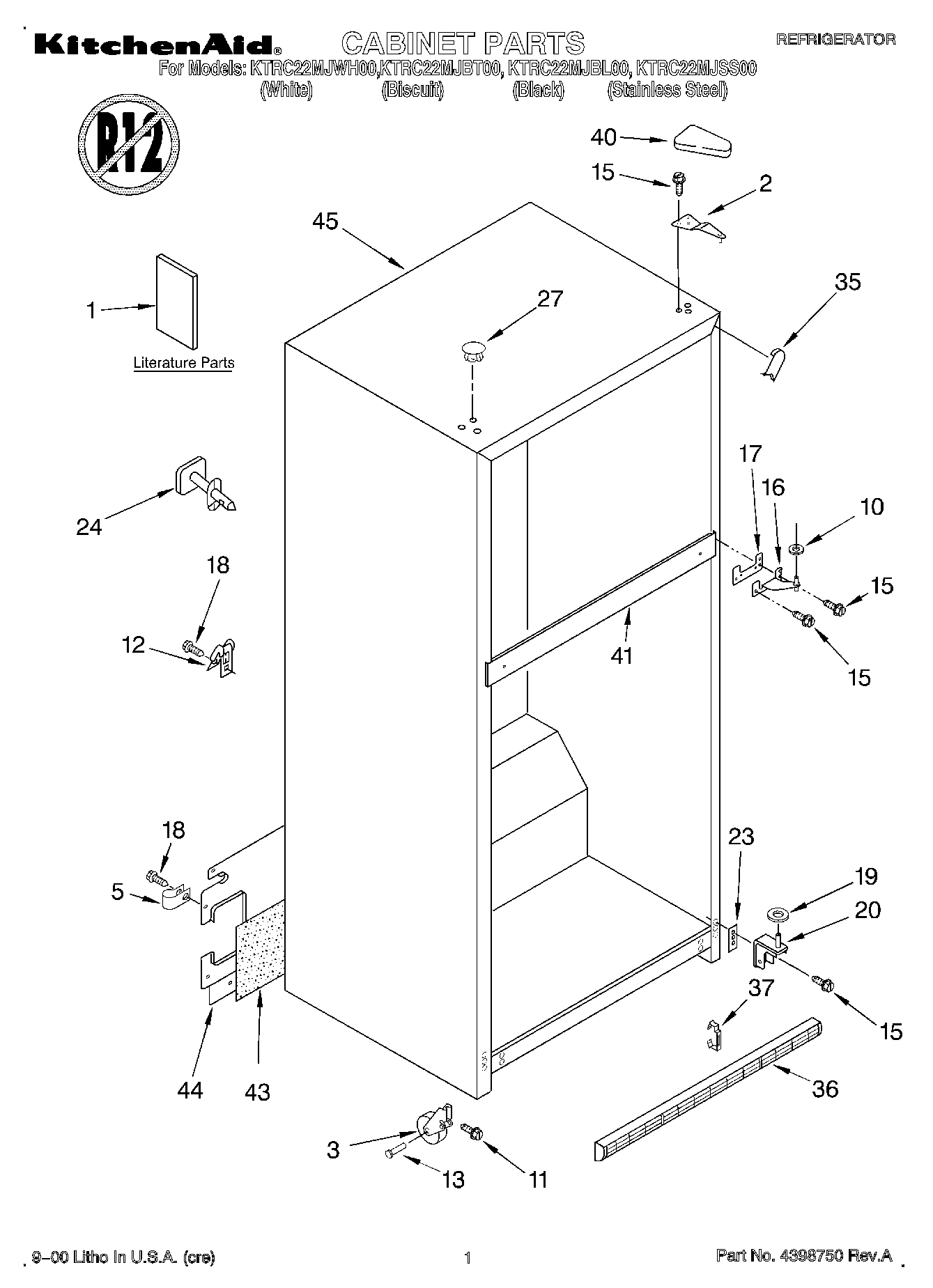 01 - CABINET, LITERATURE