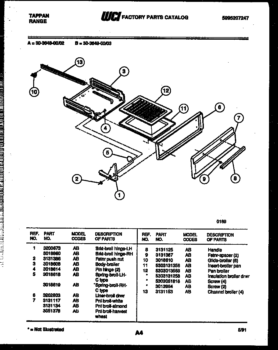 04 - BROILER DRAWER PARTS