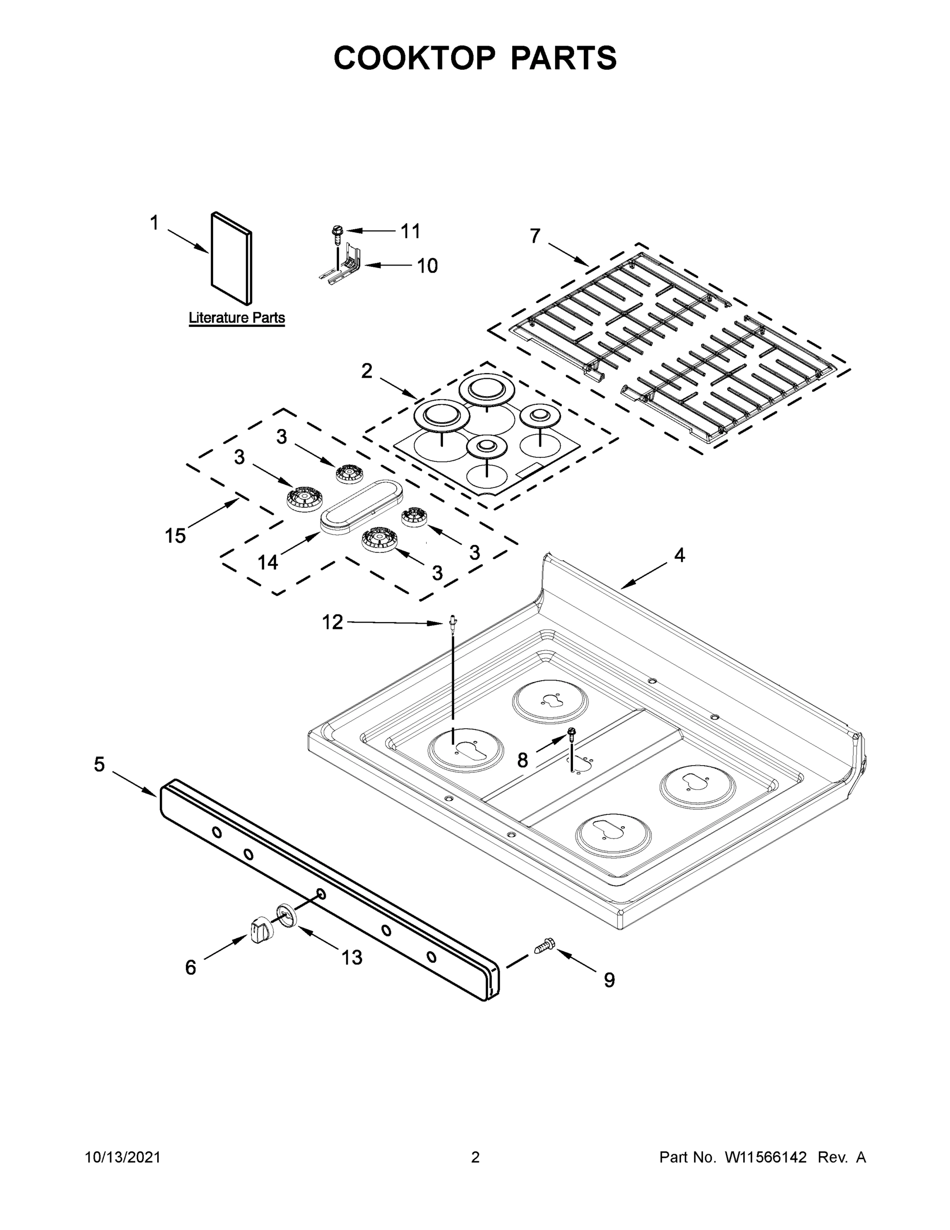 02 - COOKTOP PARTS