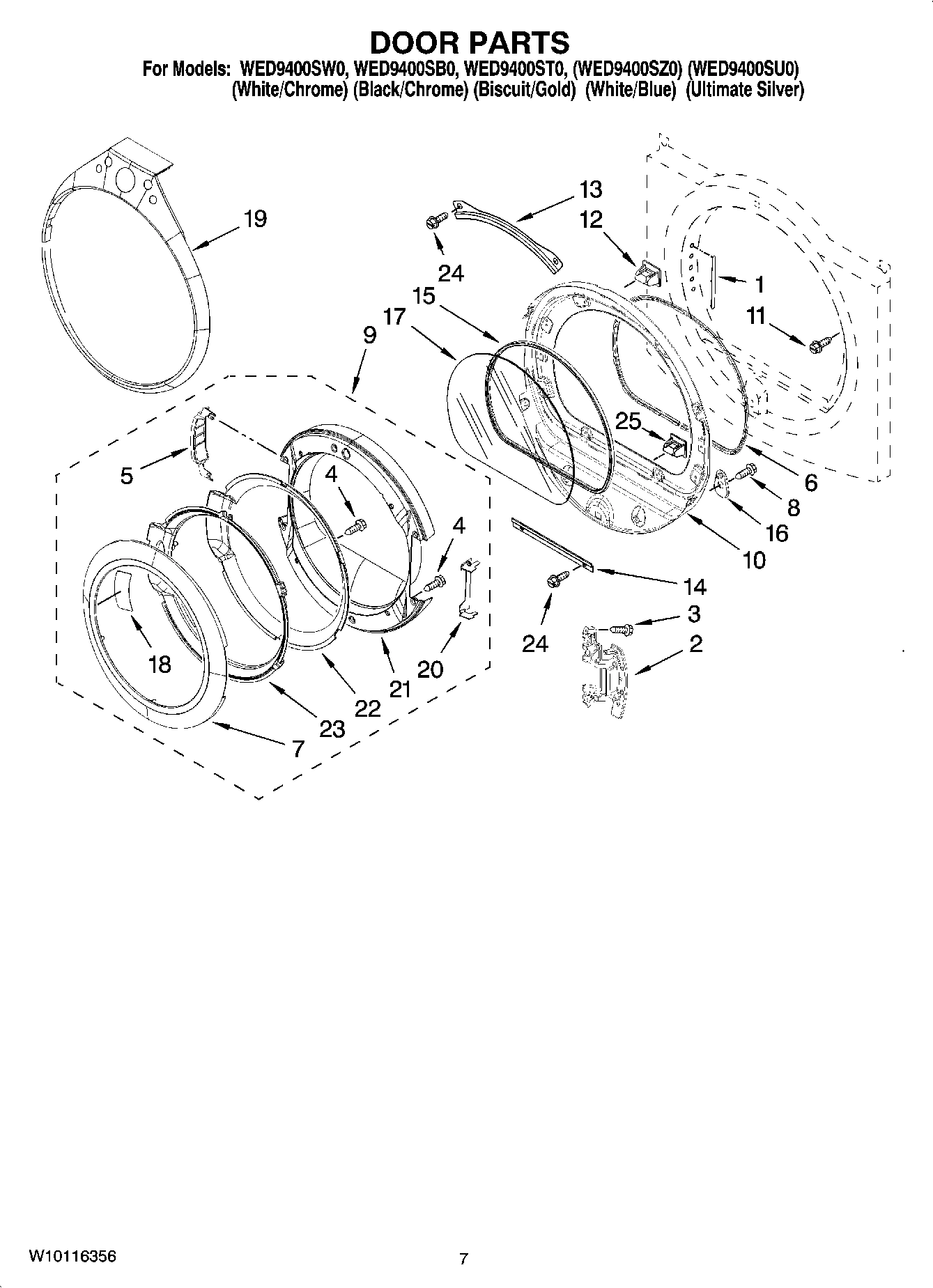 04 - DOOR PARTS, OPTIONAL PARTS (NOT INCLUDED)
