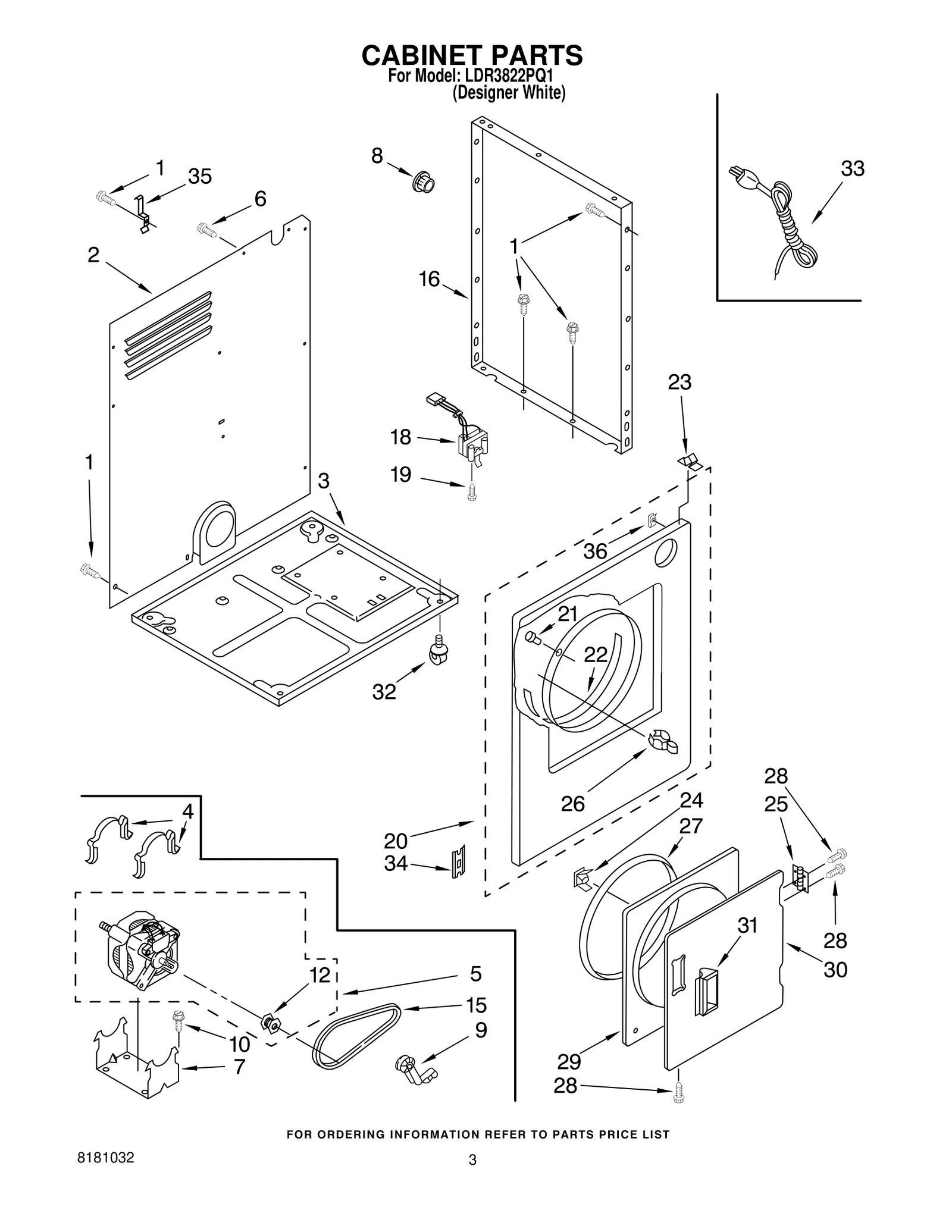 CABINET PARTS