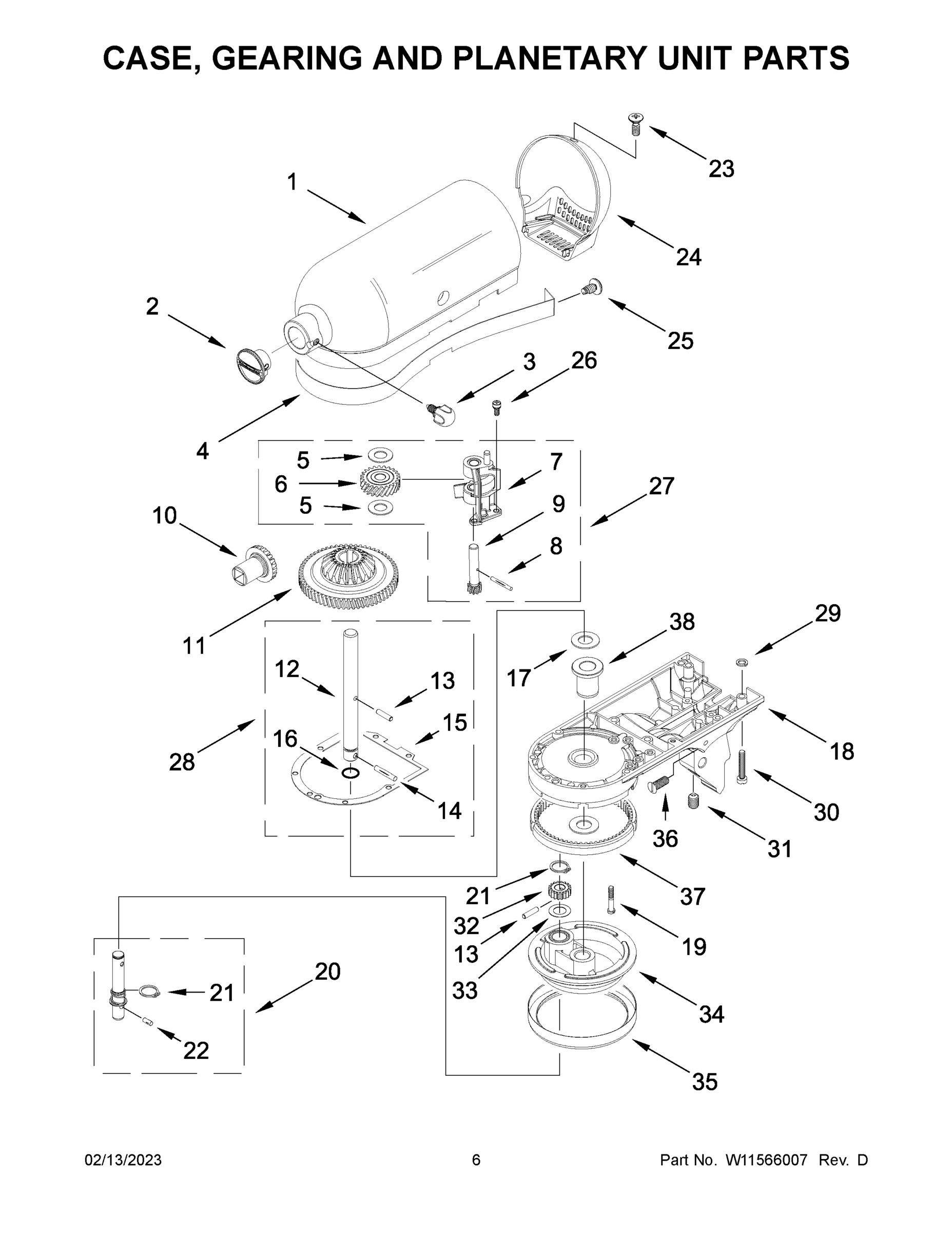 04 - CASE, GEARING AND PLANETARY UNIT PARTS