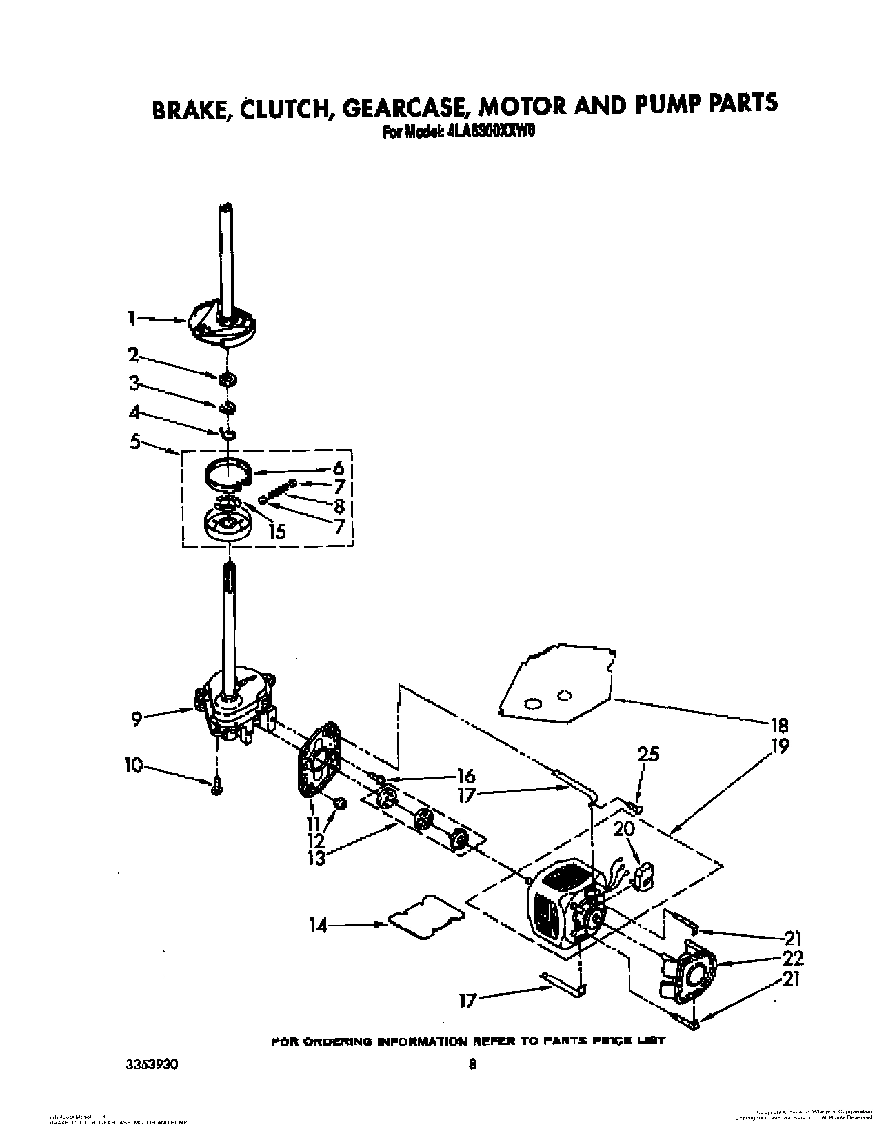 06 - BRAKE, CLUTCH, GEARCASE, MOTOR AND PUMP