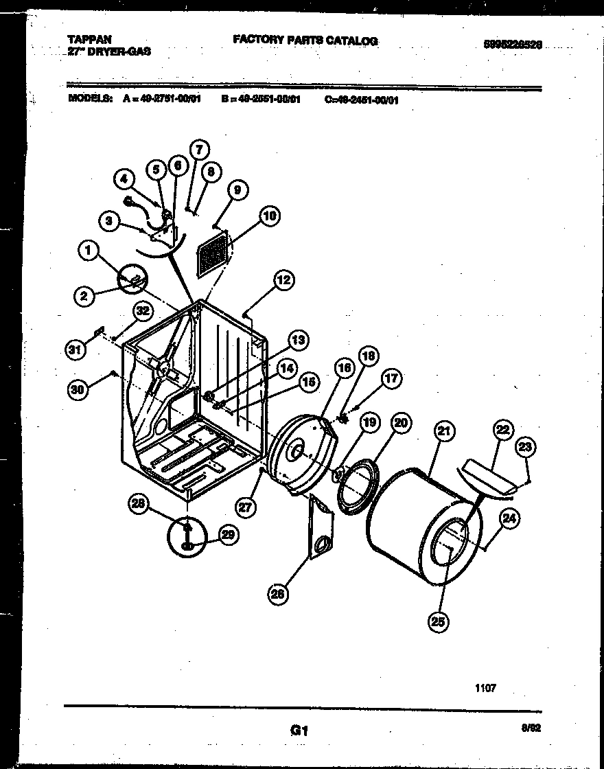 02 - CABINET AND COMPONENT PARTS