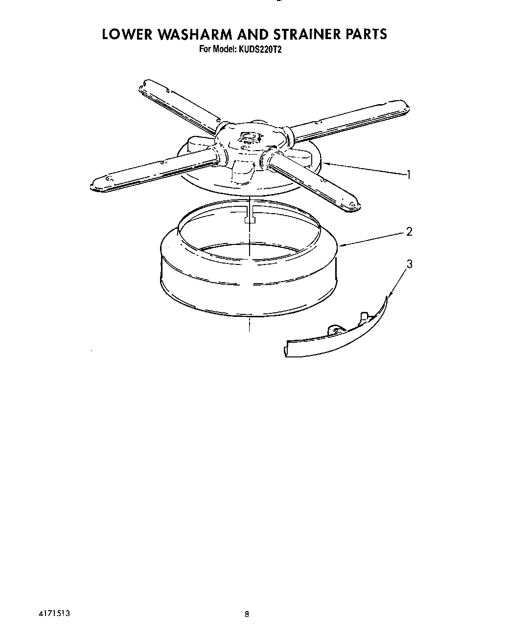 06 - LOWER WASHARM AND STRAINER