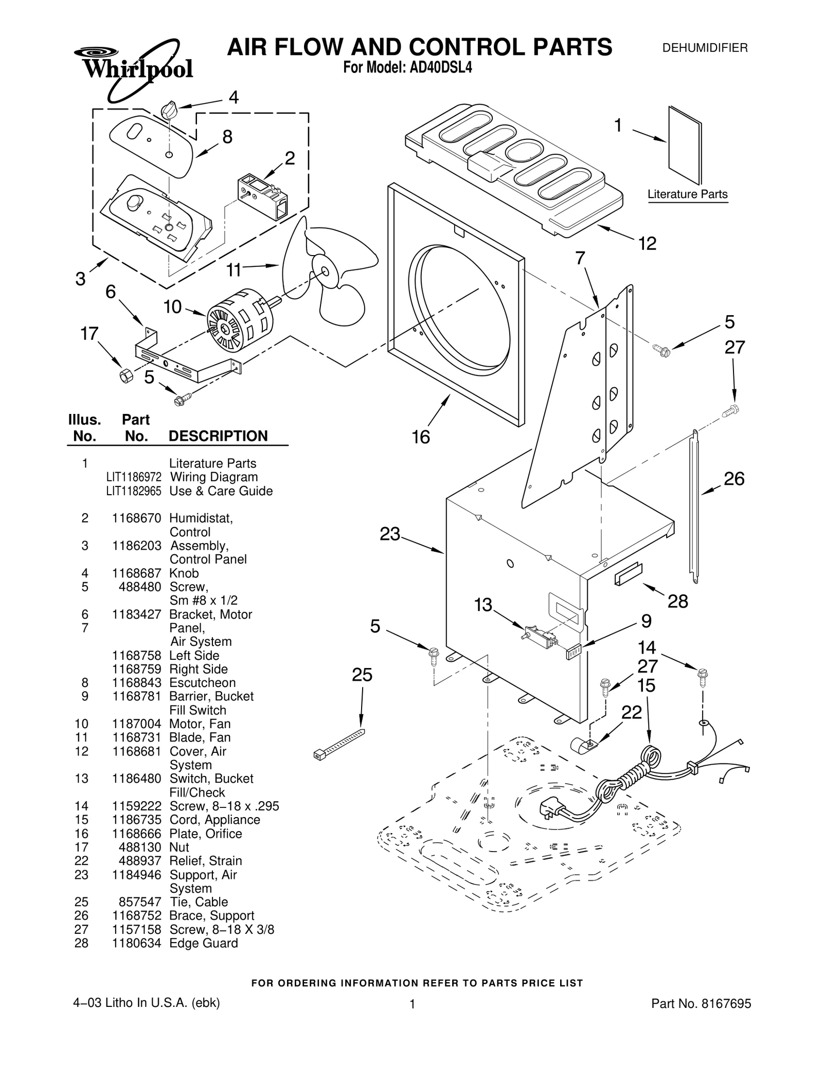 AIR FLOW AND CONTROL PARTS