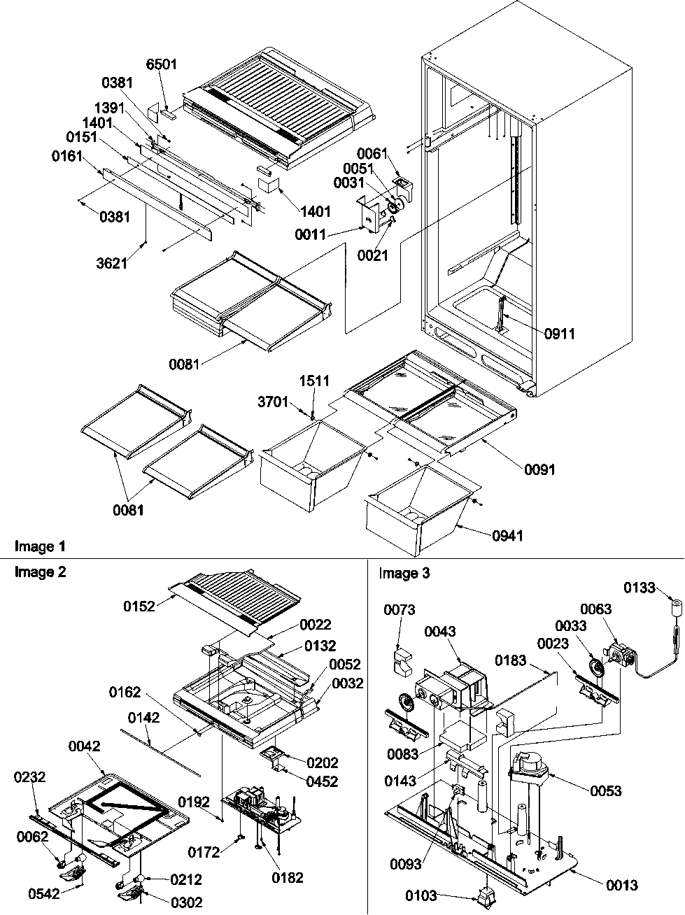06 - Interior Cabinet and Drain Block Assy