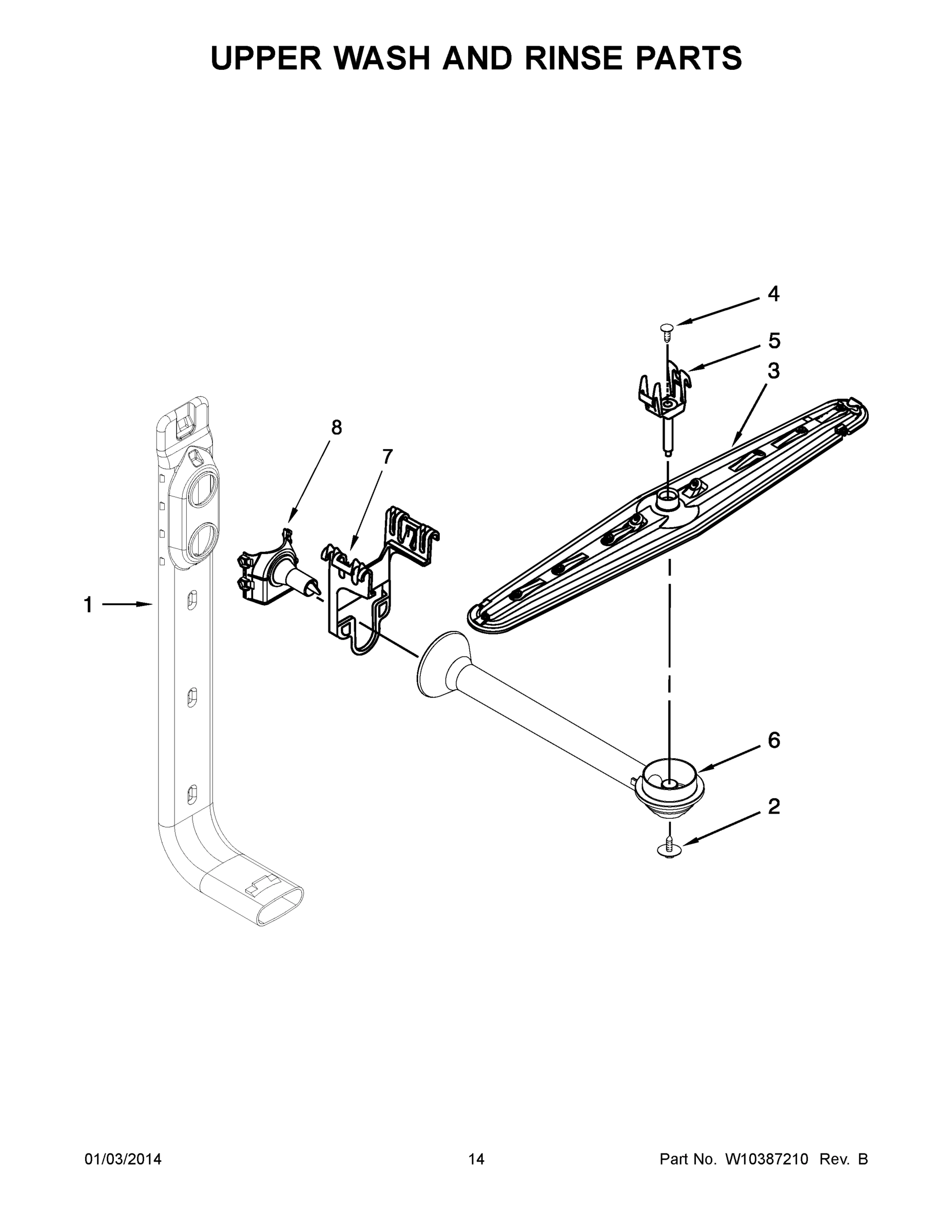 08 - UPPER WASH AND RINSE PARTS