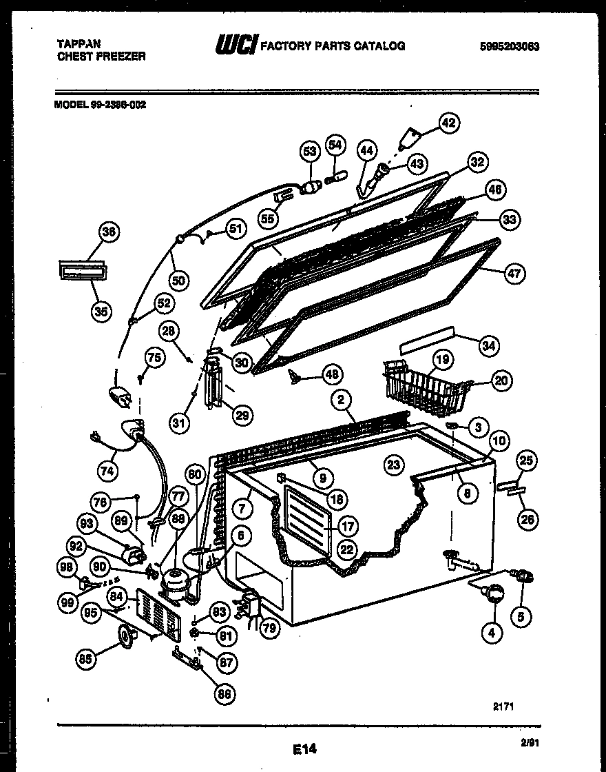 02 - CHEST FREEZER PARTS