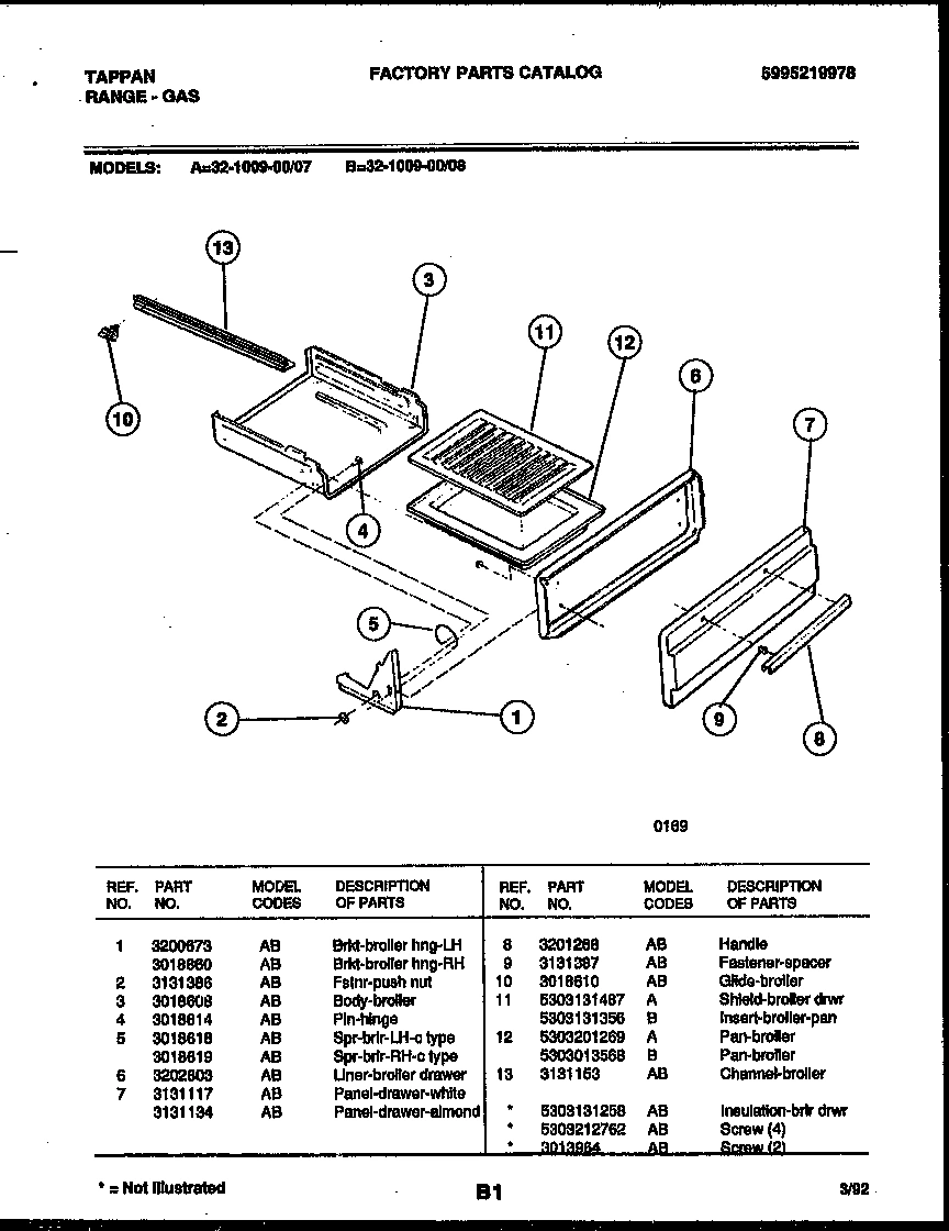 05 - BROILER DRAWER PARTS