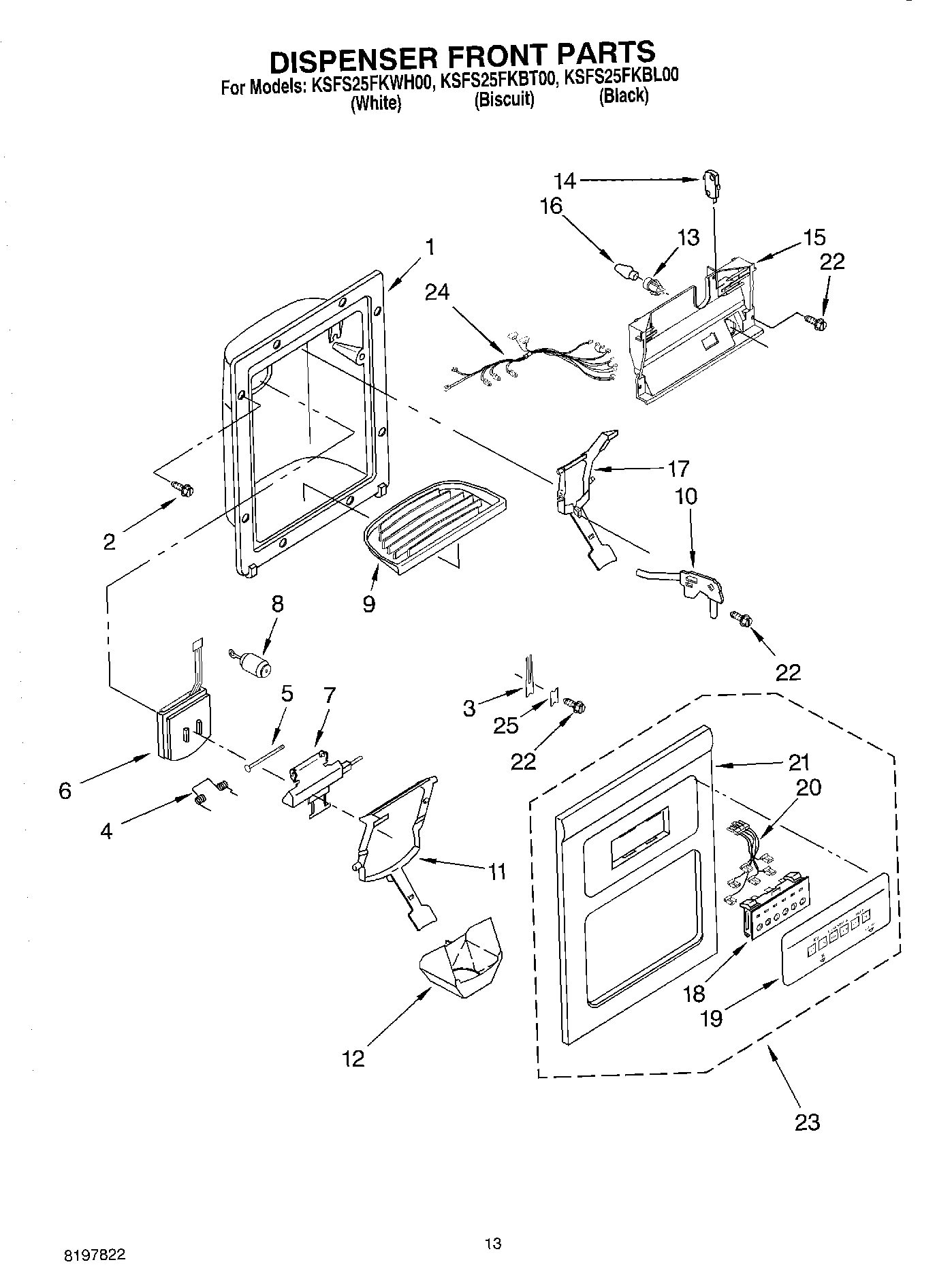 08 - DISPENSER FRONT PARTS