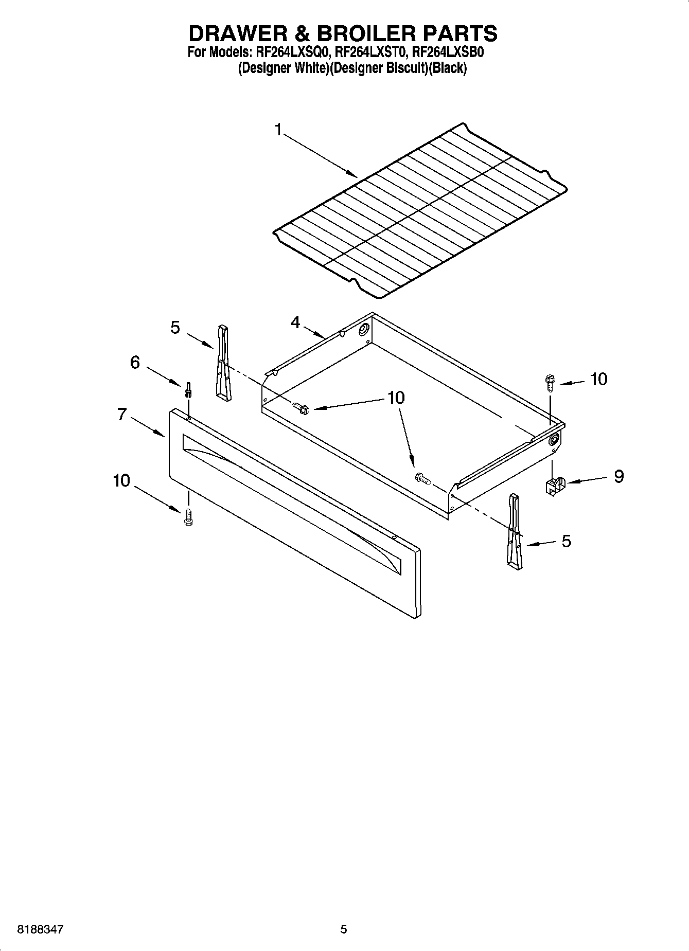 04 - DRAWER & BROILER PARTS