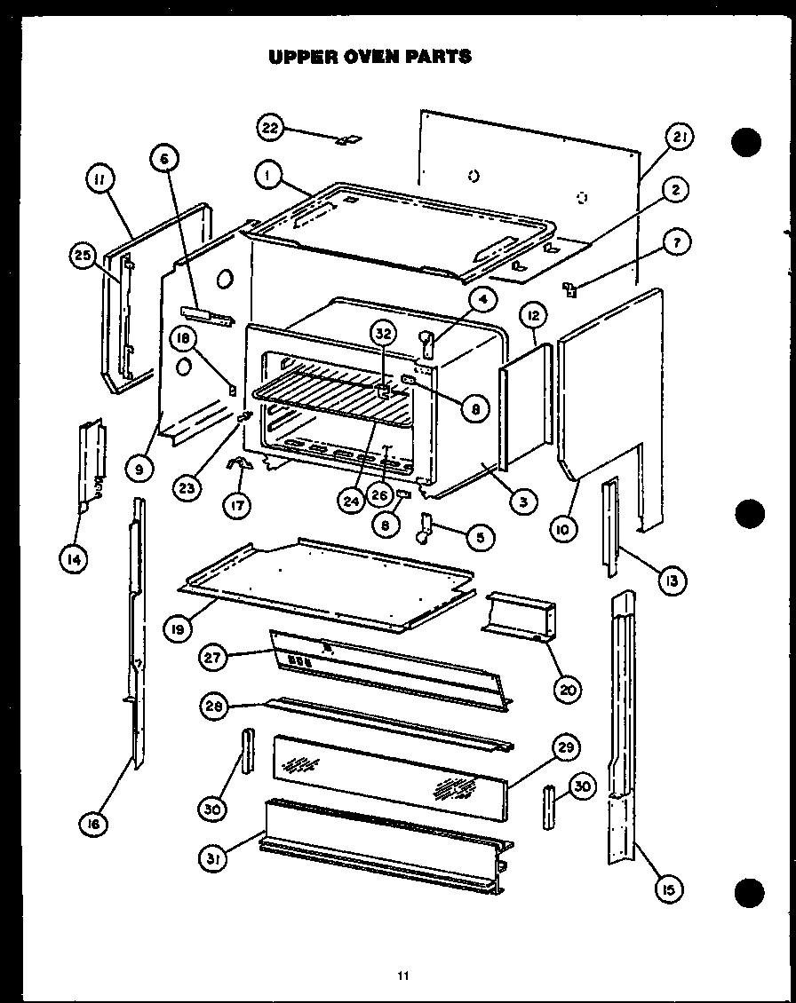 07 - UPPER OVEN PARTS