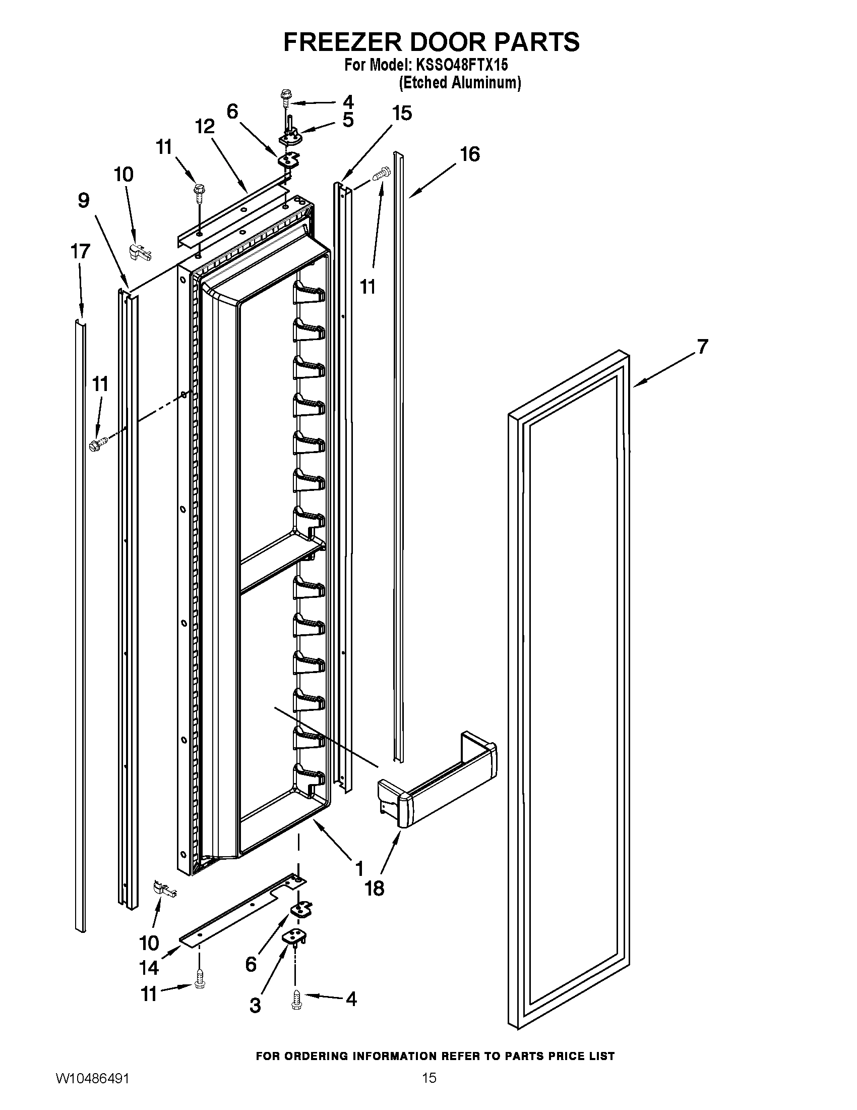 10 - FREEZER DOOR PARTS