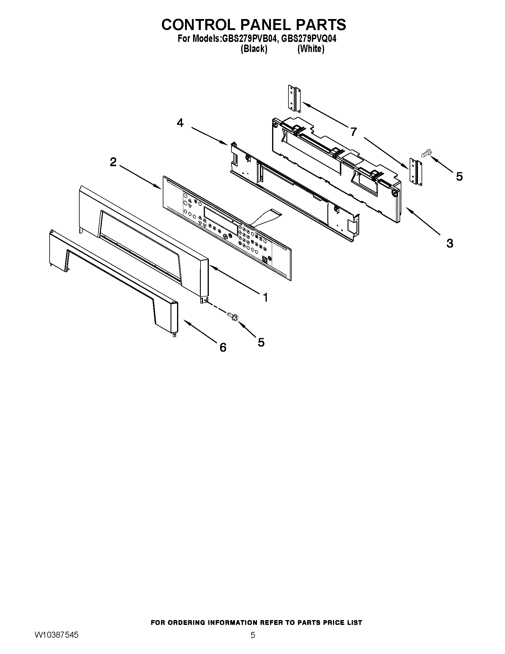 04 - CONTROL PANEL PARTS