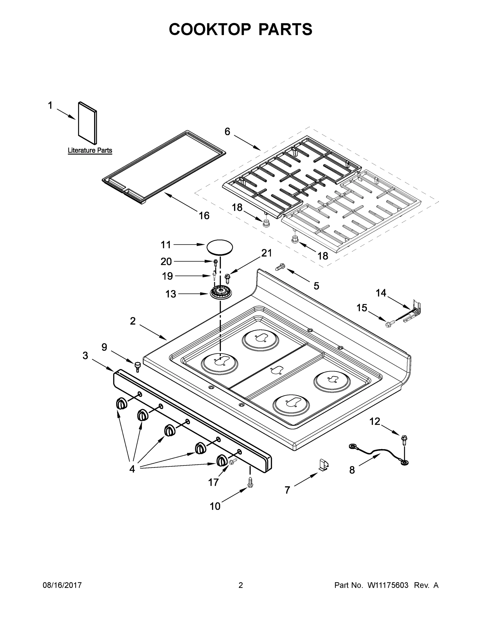02 - COOKTOP PARTS
