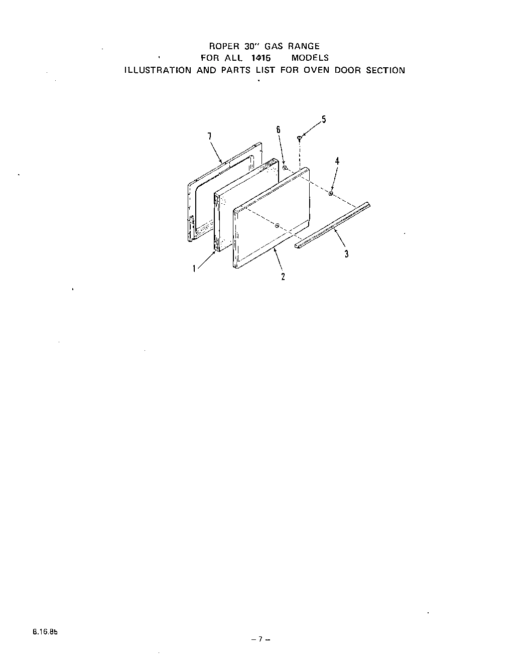 07 - OVEN DOOR