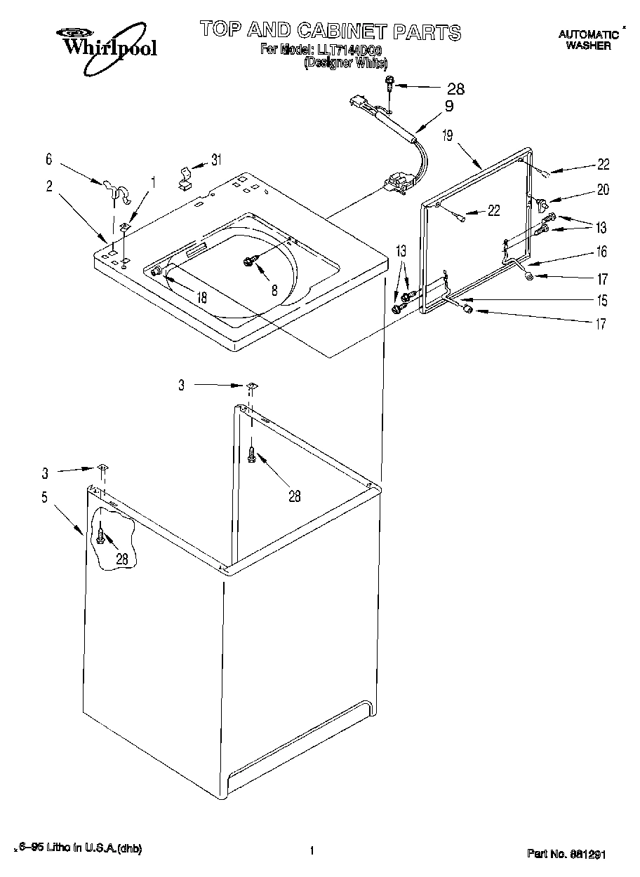 01 - TOP AND CABINET, LIT/OPTIONAL