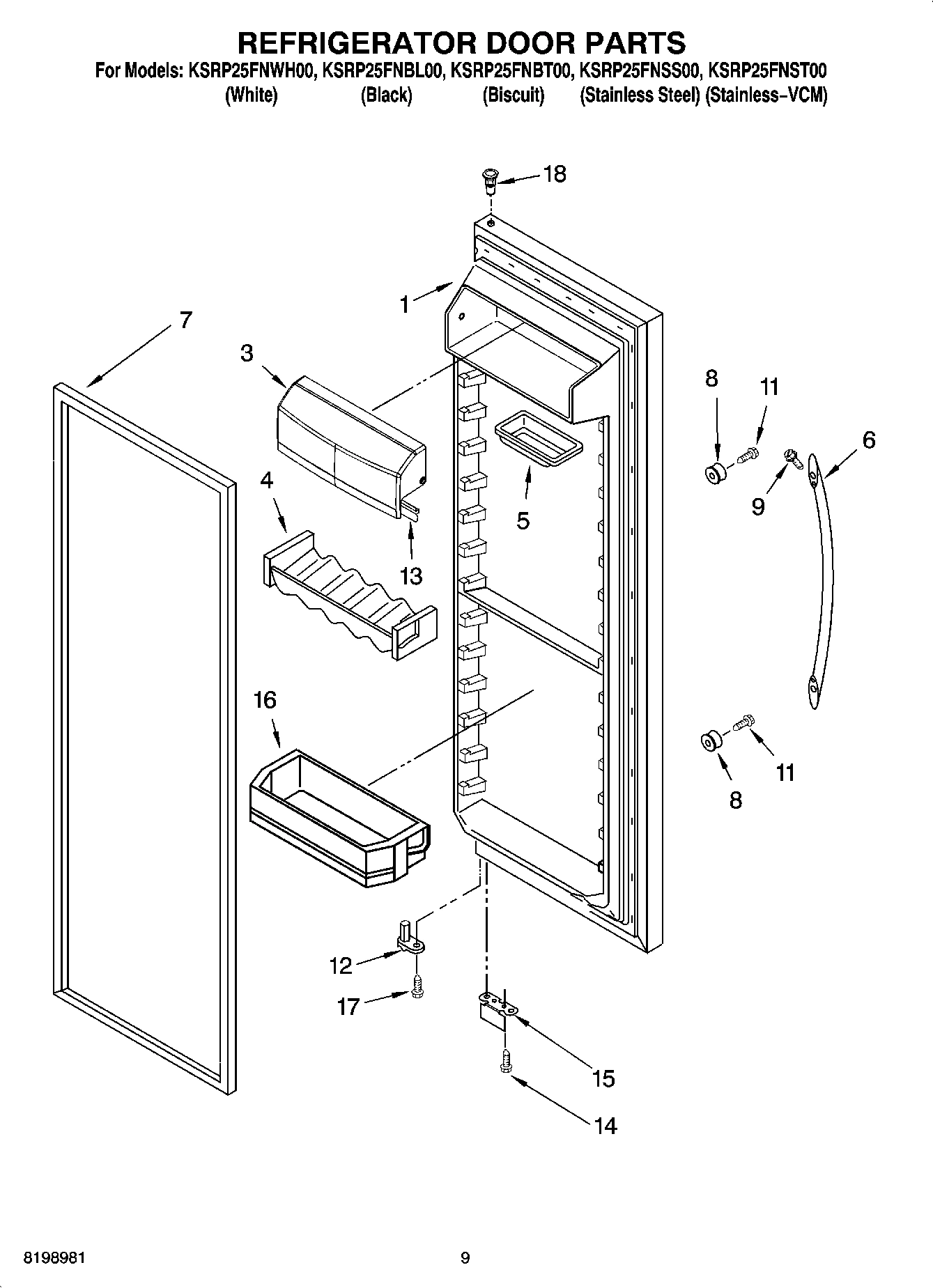 06 - REFRIGERATOR DOOR PARTS
