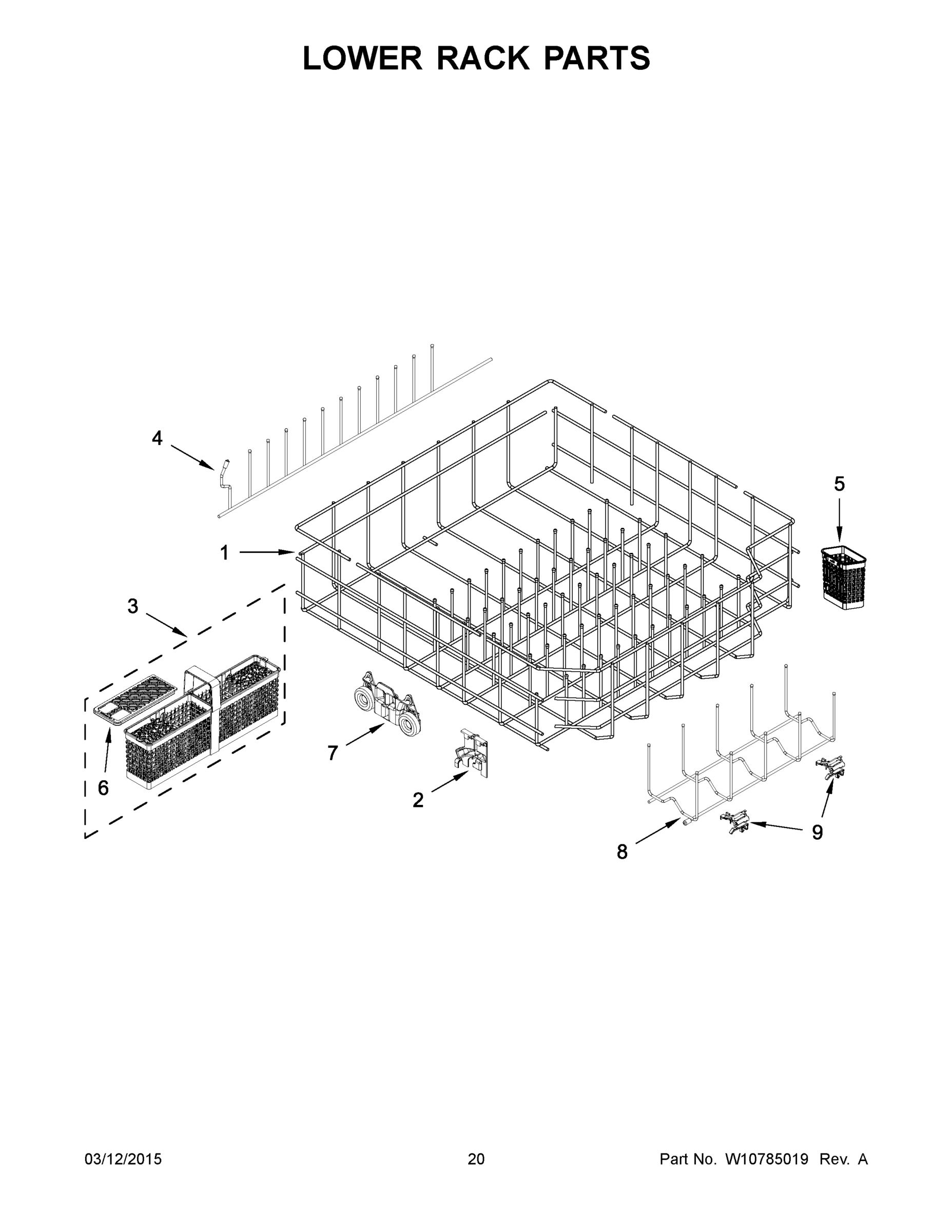 11 - LOWER RACK PARTS