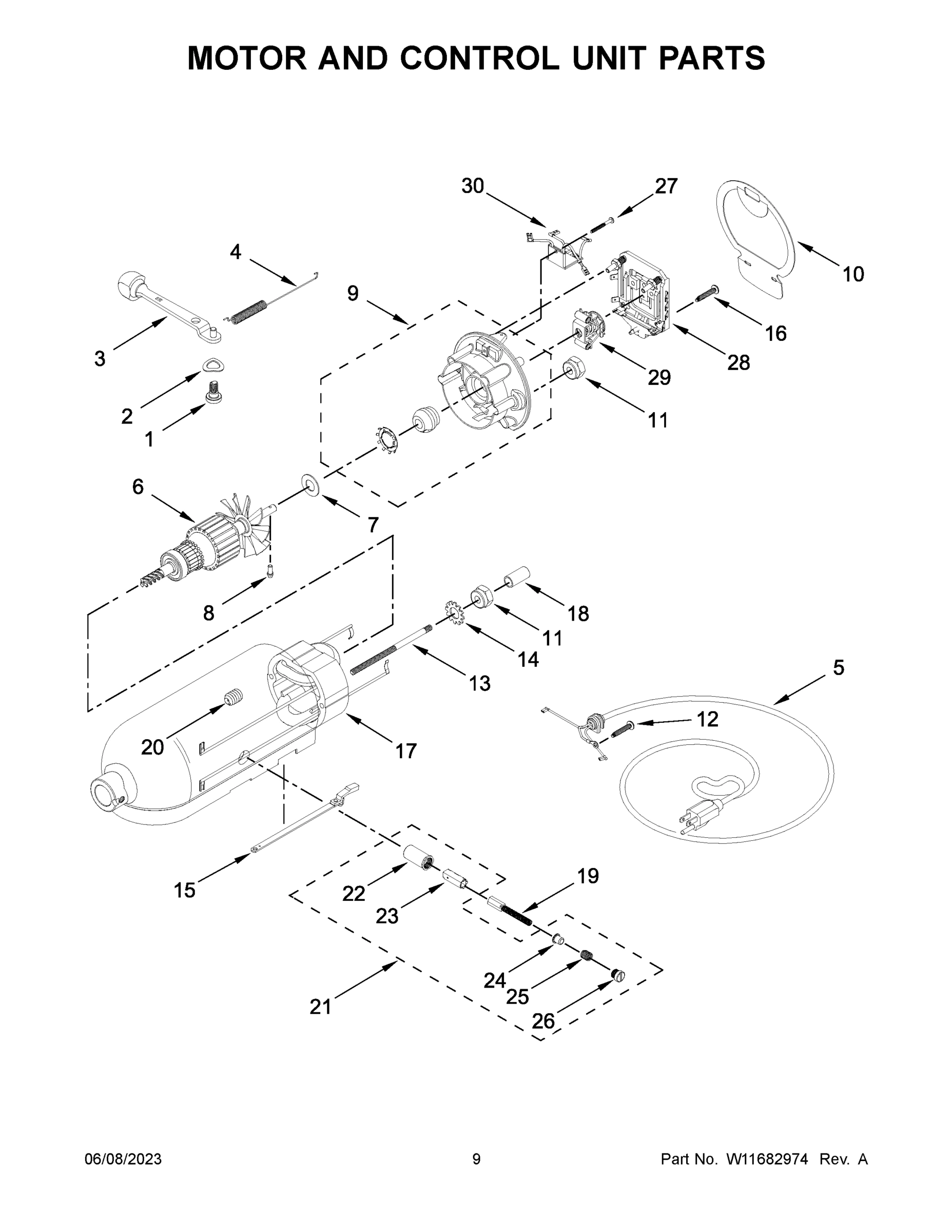 05 - MOTOR AND CONTROL UNIT PARTS