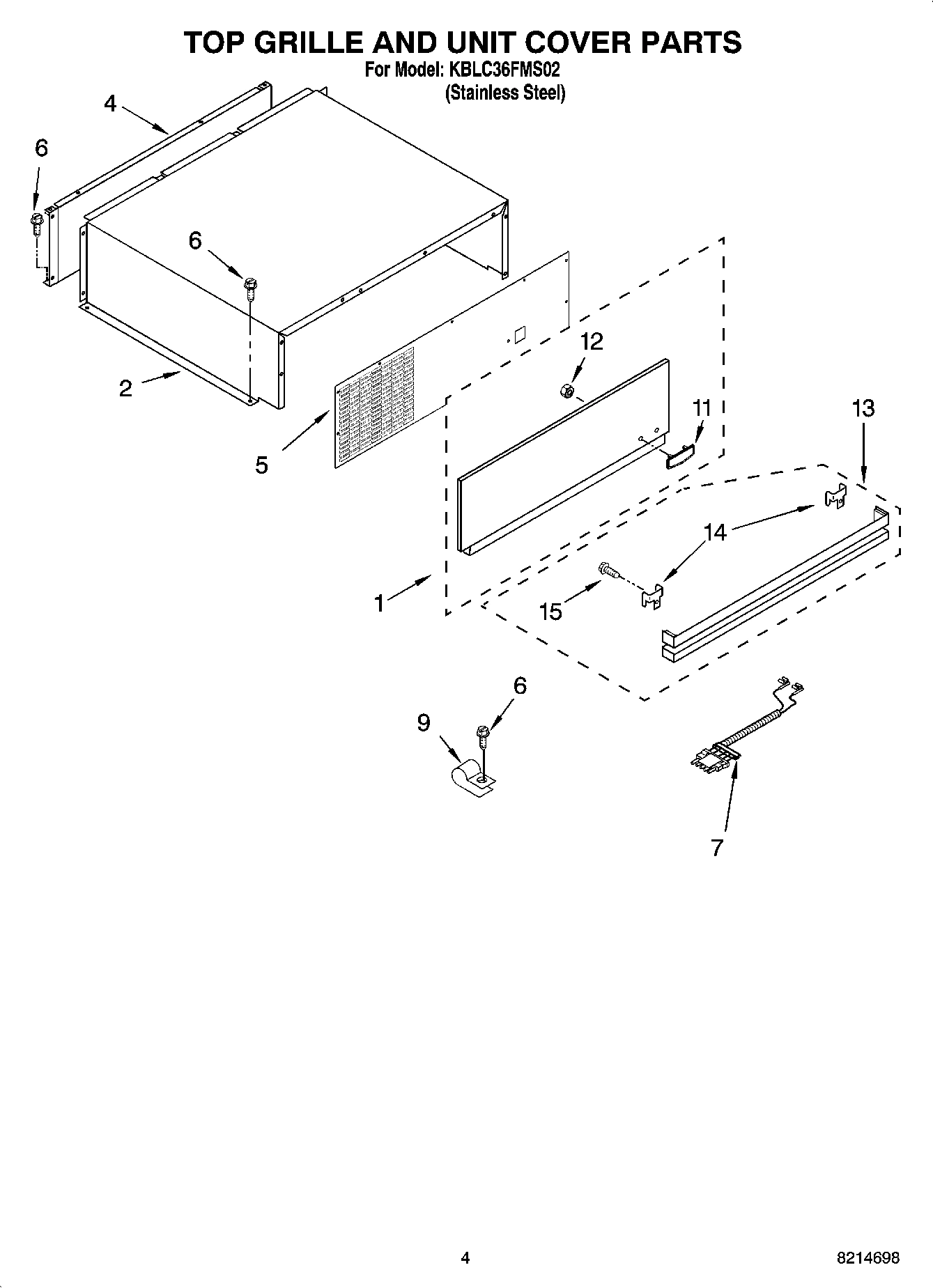03 - TOP GRILLE AND UNIT COVER PARTS